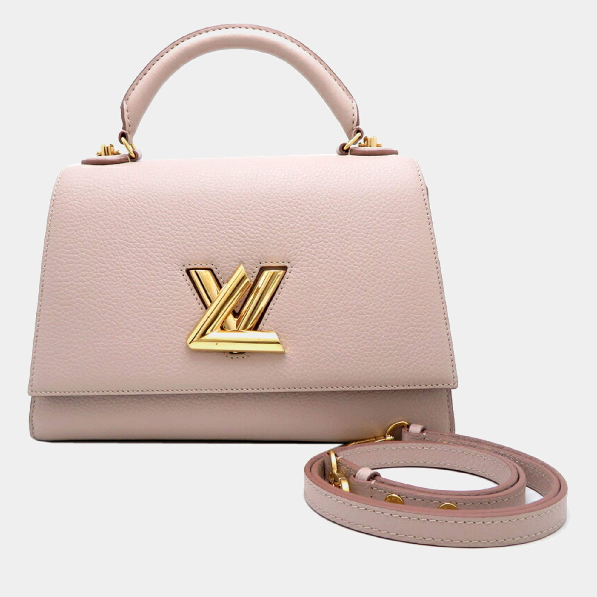 Louis Vuitton Pink Leather MM Twist One Handle MM Bag