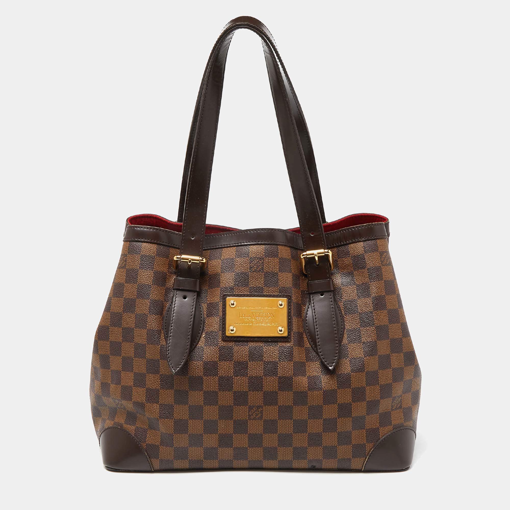 Louis Vuitton Damier Ebene Canvas Hampstead MM Bag