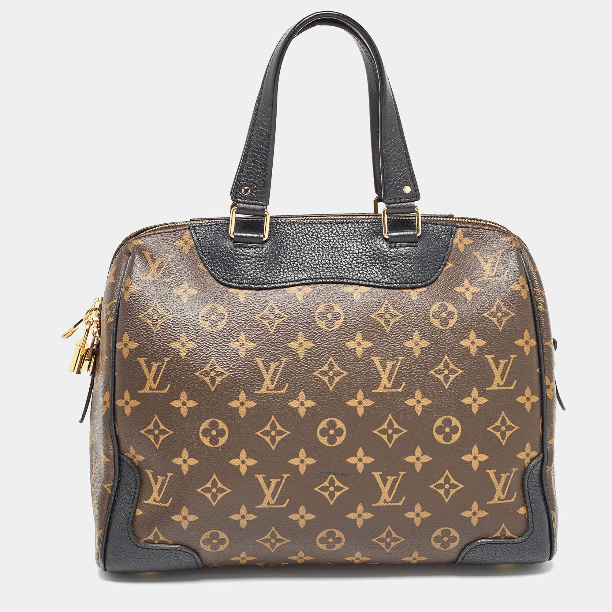 مملوكة مسبقًا Louis Vuitton Black Monogram Canvas Retiro NM Bag