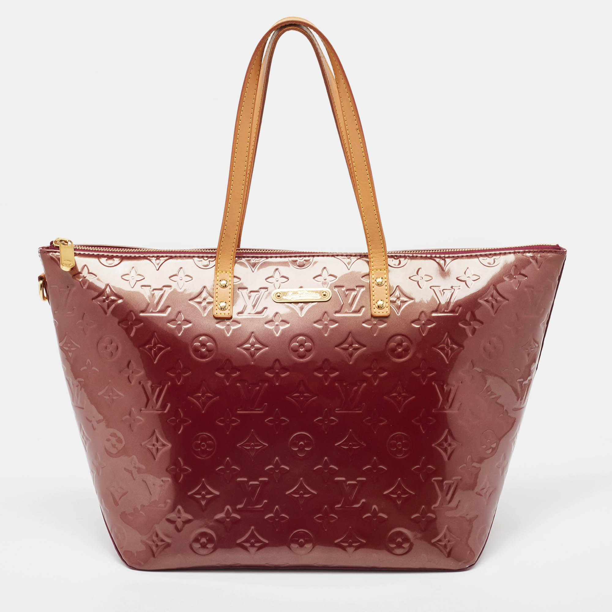 Pre Owned Louis Vuitton Pomme D'Amour Monogram Vernis Bellevue GM Bag