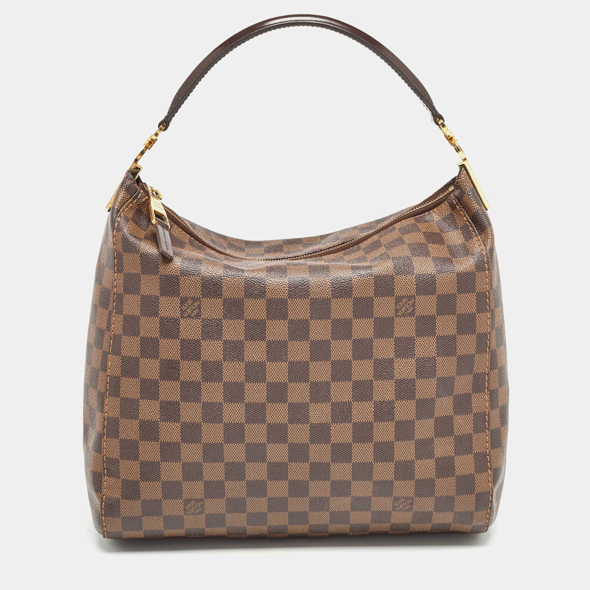 Pre Owned Louis Vuitton Damier Ebene Canvas Portobello PM Bag