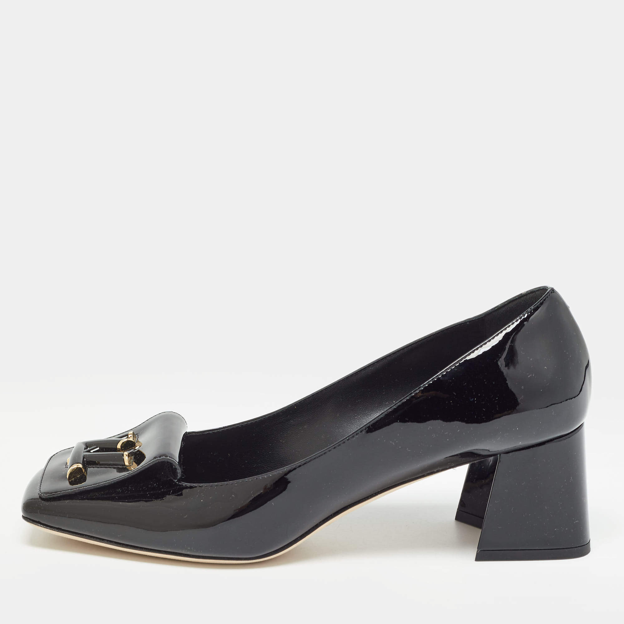 Louis Vuitton Black Patent Leather Shake Pumps Size 39