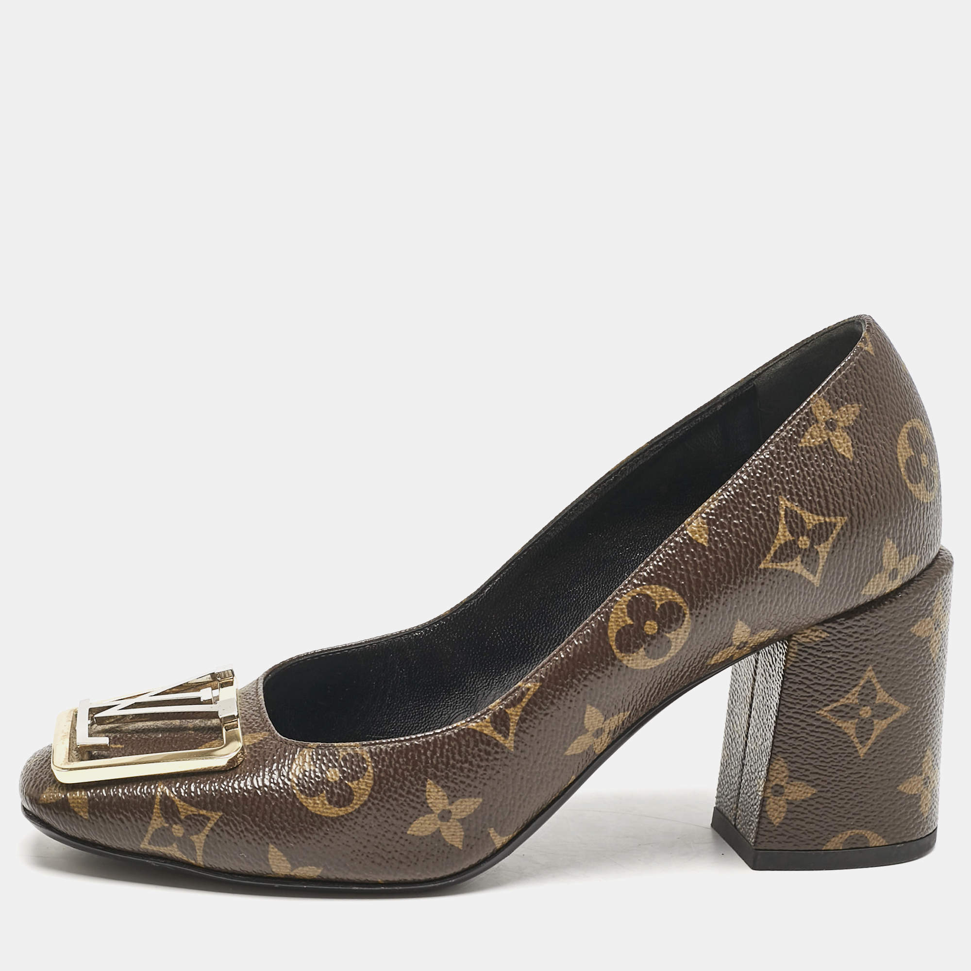 Louis Vuitton Monogram Canvas Medallion Pumps Size 37