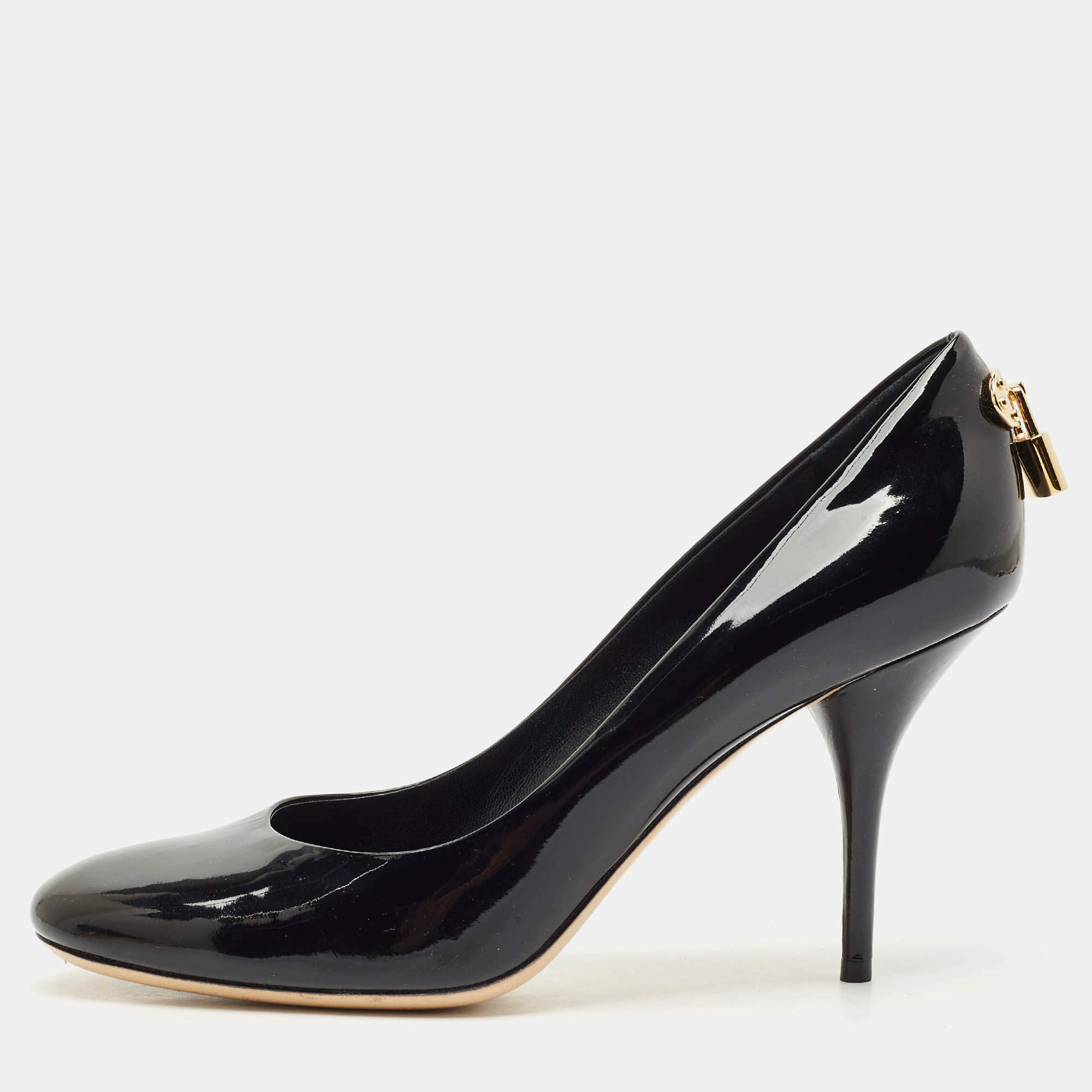 Louis Vuitton Black Patent Leather Oh Really!  Pumps Size 39