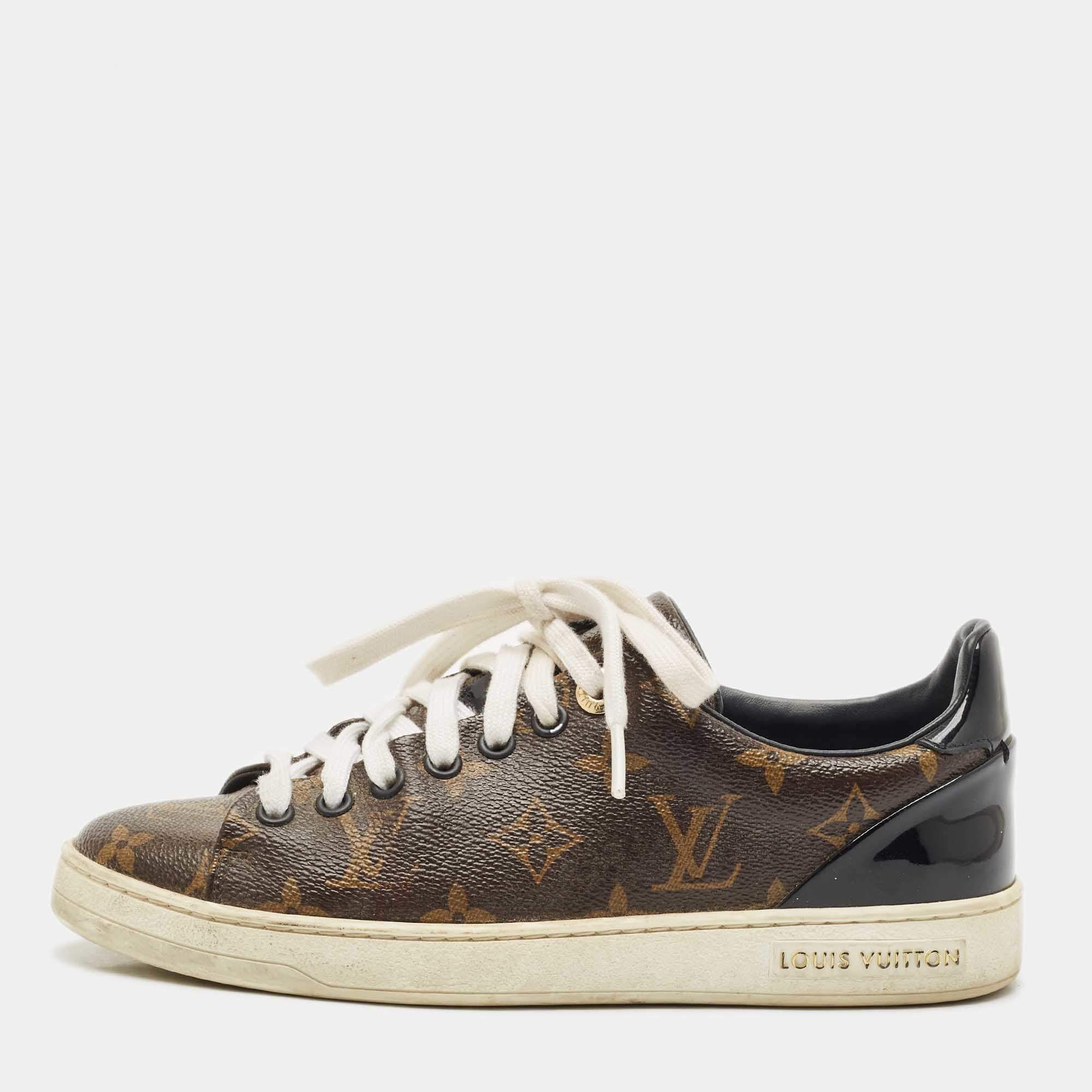 Louis Vuitton Monogram Canvas Frontrow Sneakers Size 36