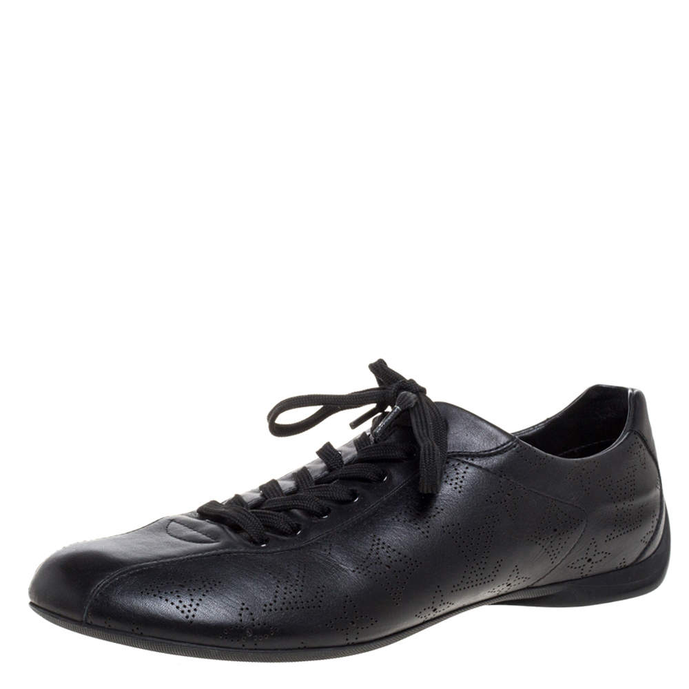 Louis Vuitton Black Mahina Leather Low Top Sneakers Size 40.5 Louis Vuitton | TLC