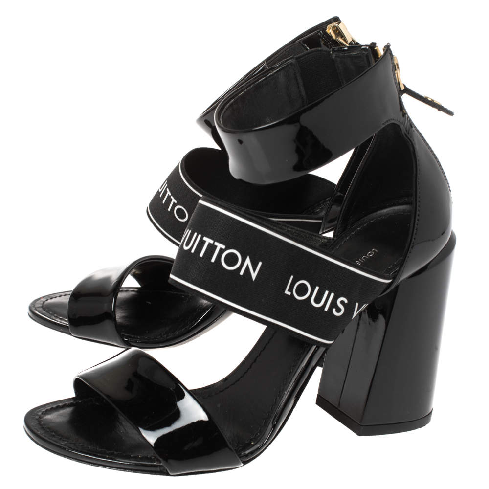 Shoes, Louis Vuitton Heel Star Trail Sandals Blackwhite