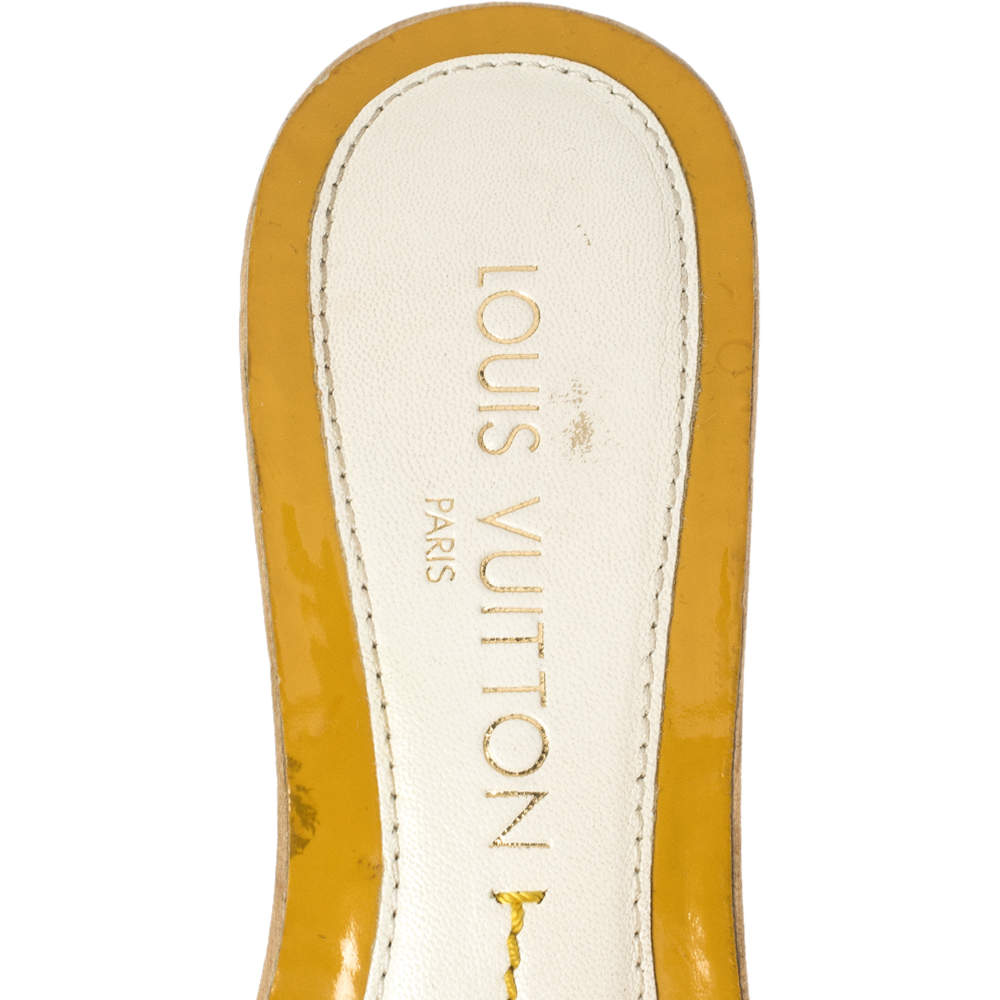 Louis Vuitton Yellow Patent Leather Trim and PVC Bow Detail