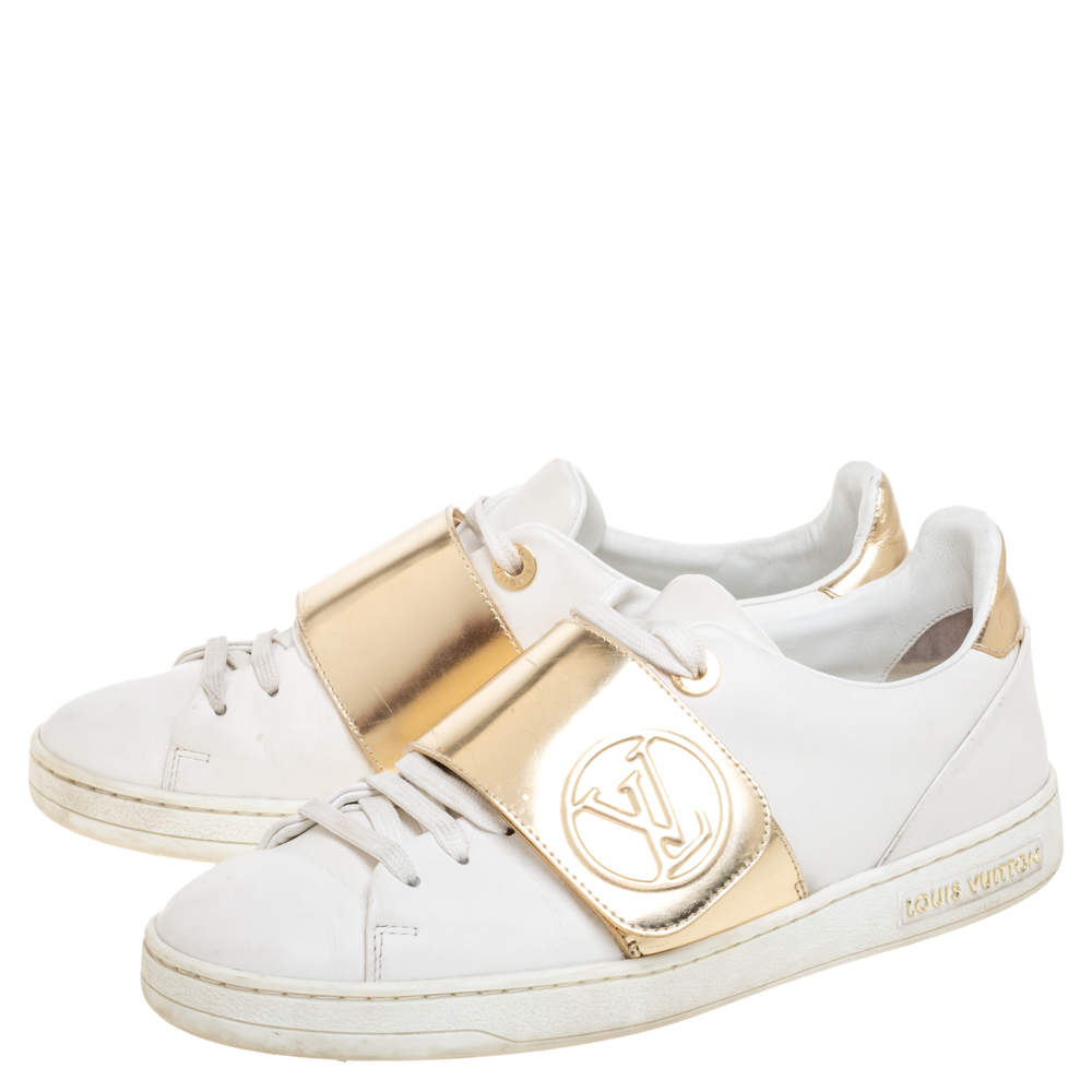 Louis Vuitton Frontrow women's sneakers in gold leather, taille 37, new  condition! Golden ref.141676 - Joli Closet