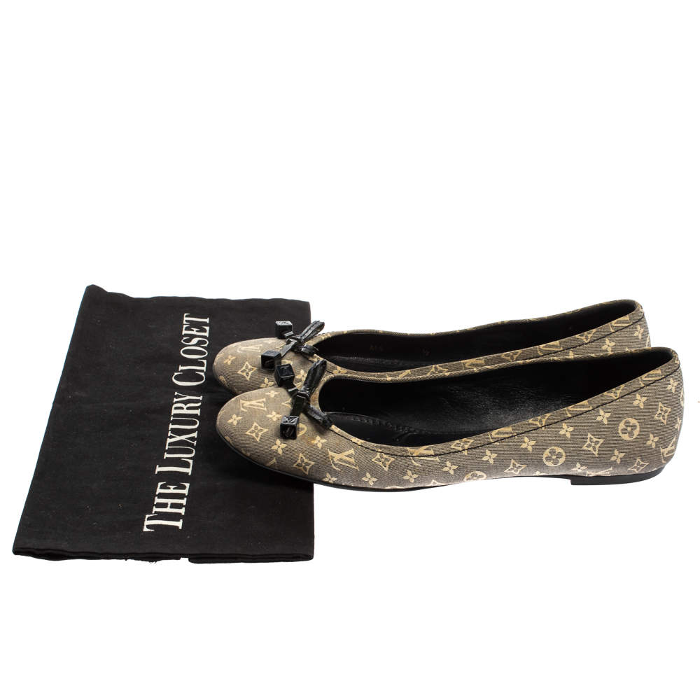 Louis Vuitton Women's 37.5 Monogram Revival Ballet Flat Ballerina Slip –  Bagriculture