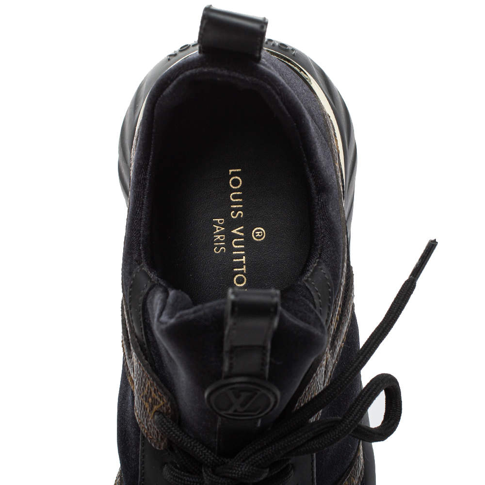Louis Vuitton Women's Aftergame Sneakers Technical Nylon with Monogram  Canvas Black 219718169