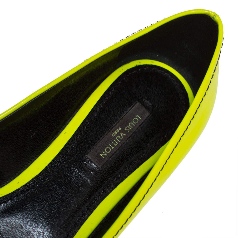 Louis Vuitton Yellow Leather Flower Embellished Pointed Ballet Flats Size  36.5 Louis Vuitton | The Luxury Closet