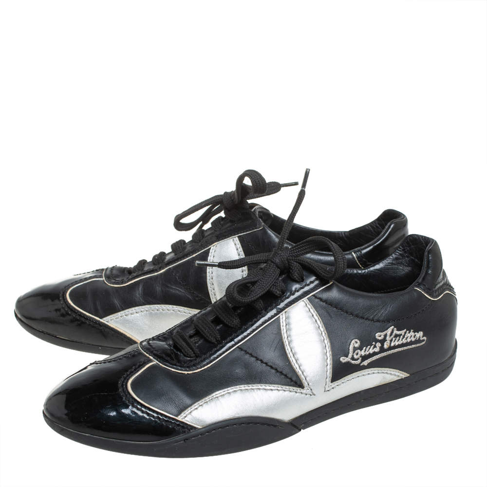 Louis Vuitton Vintage Black/Silver Patent Leather And Leather Low Top  Sneakers Size 39 Louis Vuitton | The Luxury Closet