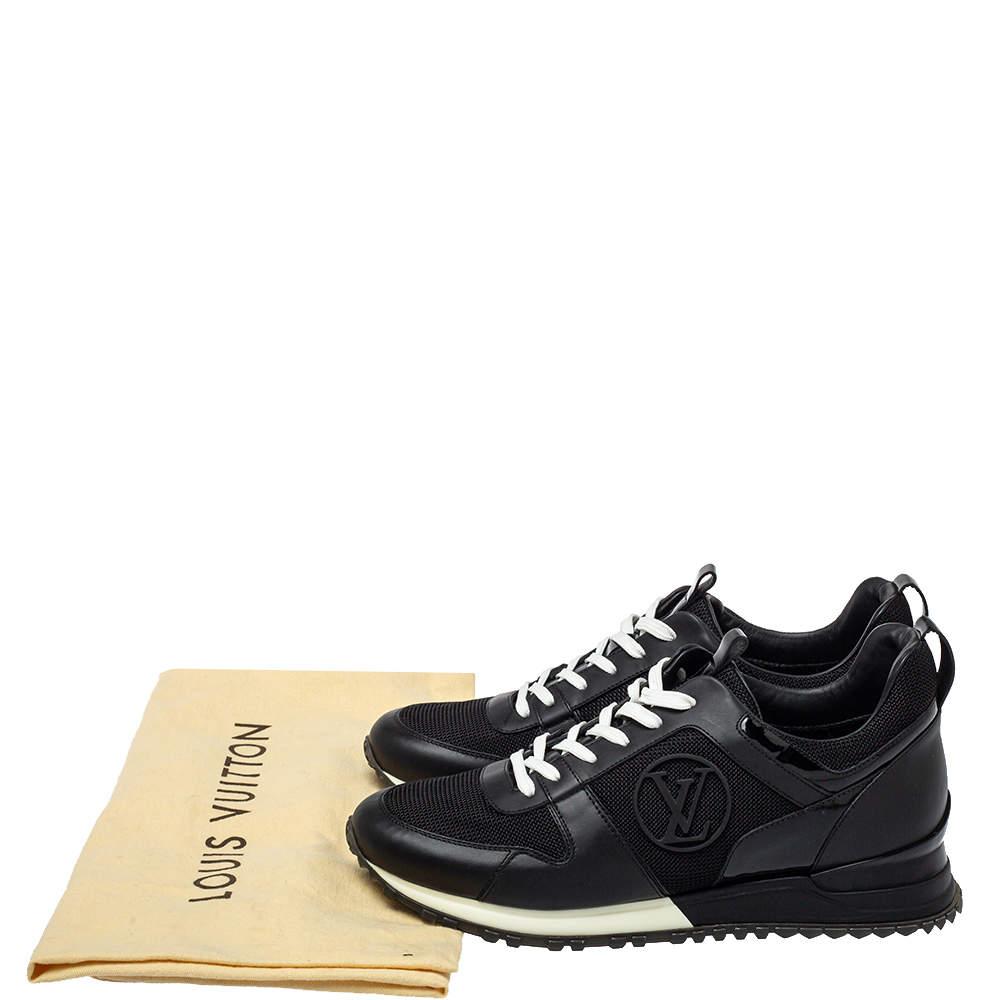 Run away leather trainers Louis Vuitton Black size 38 EU in Leather -  31868918