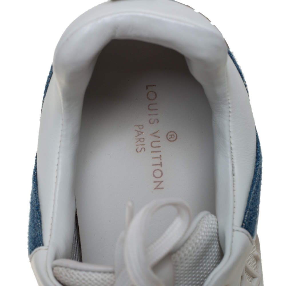 Louis Vuitton Blue Denim Monogram Run Away Sneakers ref.787061 - Joli Closet