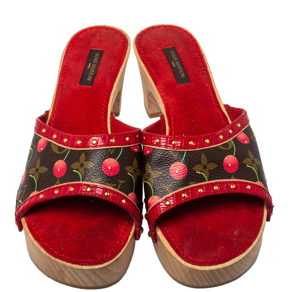 Louis Vuitton Monogram Canvas Wooden Clog Sandals Size 38.5 Louis Vuitton |  The Luxury Closet