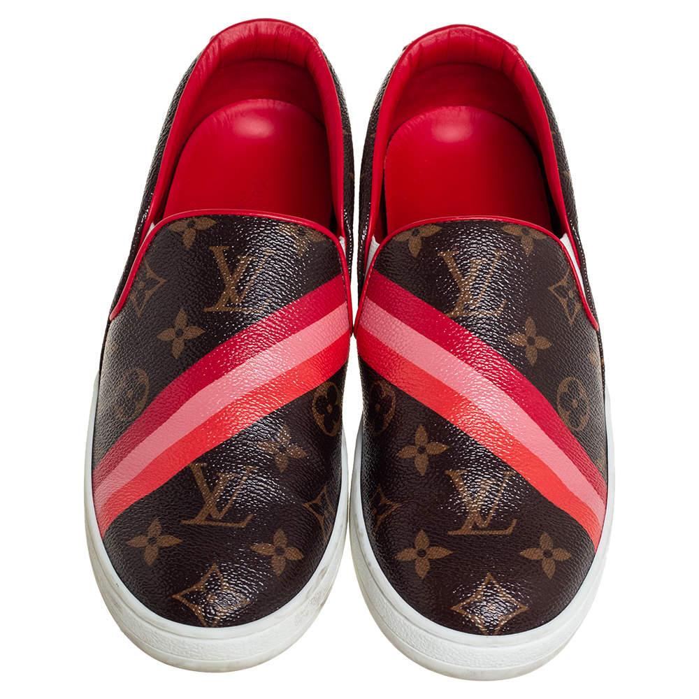 Frontrow cloth trainers Louis Vuitton Brown size 38 EU in Cloth - 37350192