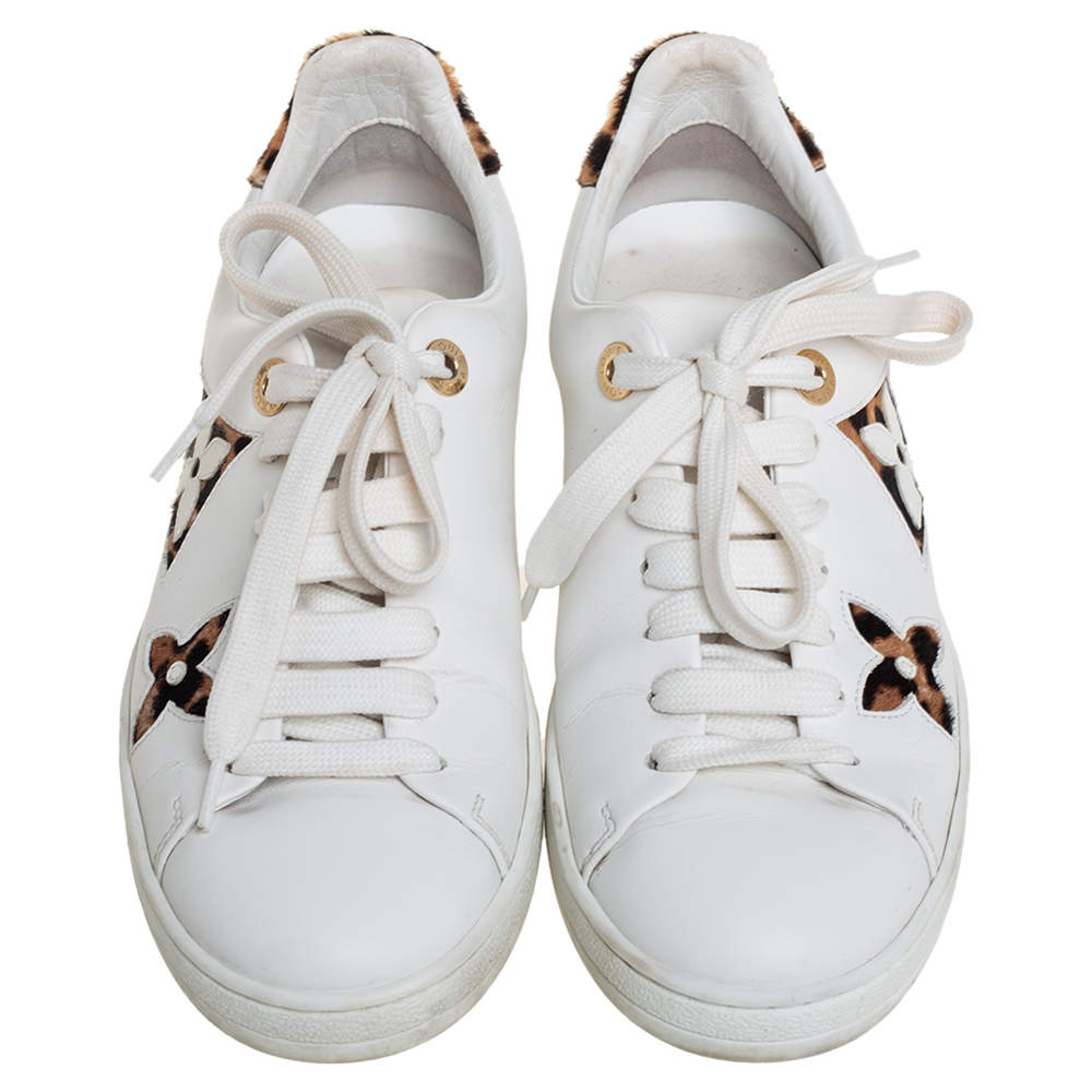 Frontrow pony-style calfskin trainers Louis Vuitton Brown size 37.5 EU in  Pony-style calfskin - 31871644