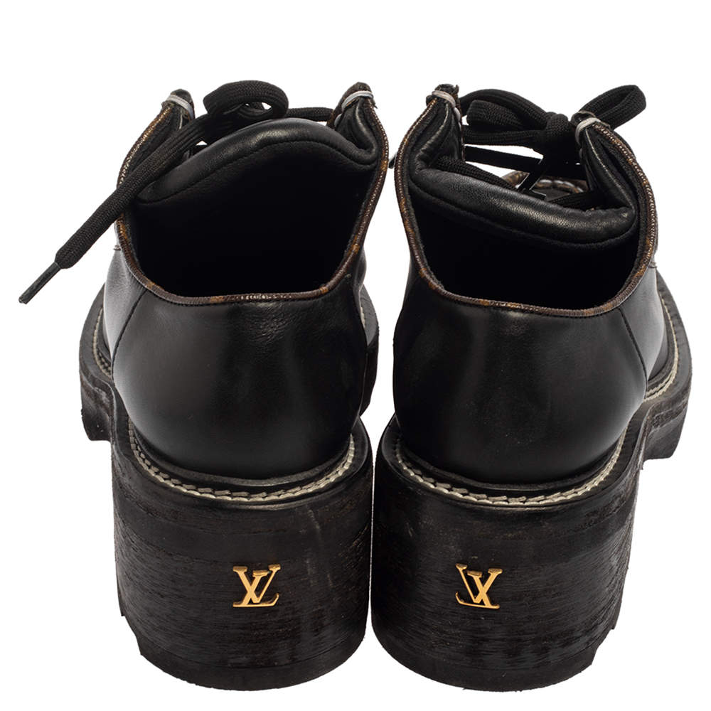 Louis Vuitton Lv Beaubourg Platform Derby In Black, ModeSens