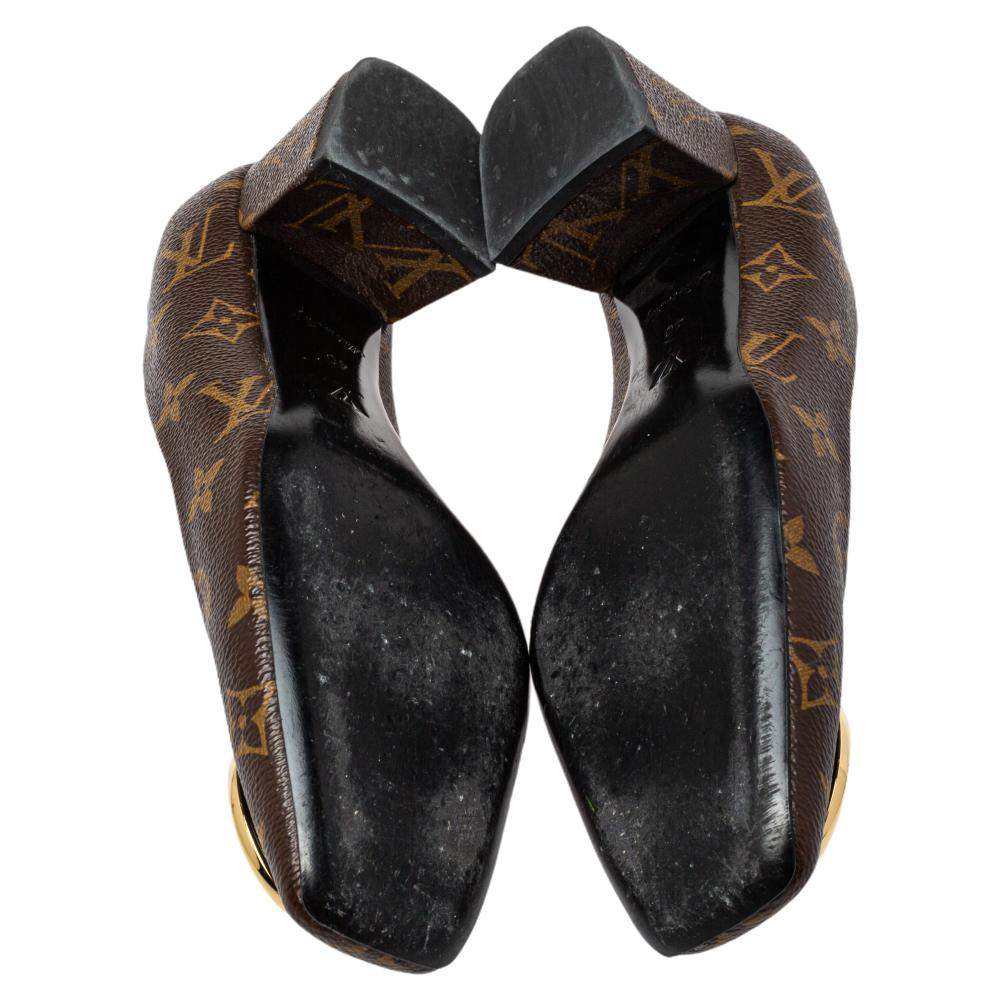 Cloth heels Louis Vuitton Brown size 40 EU in Cloth - 30646057