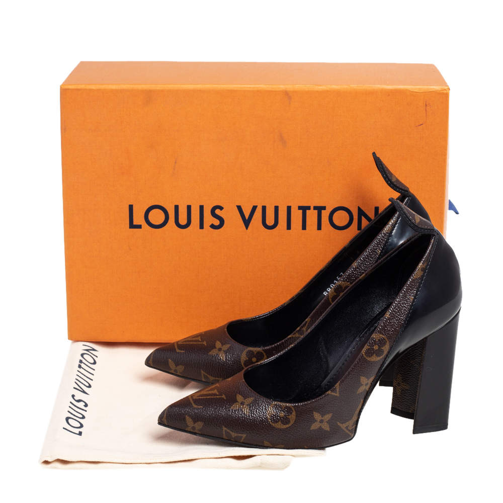 Louis Vuitton, Shoes, Authentic Louis Vuitton Pumps Matchmake Brown  Monogram Line Women Size 37 Us 7