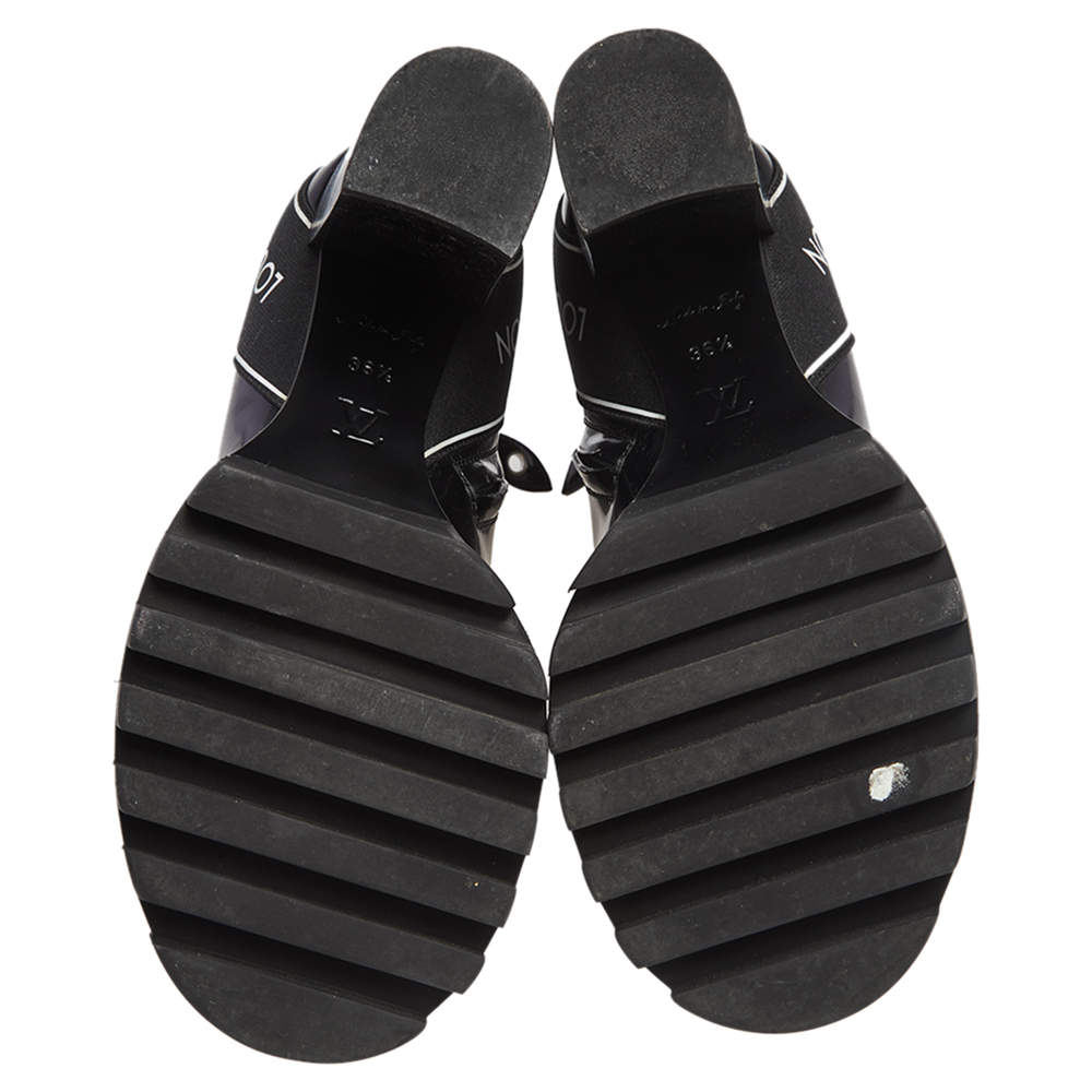 Louis Vuitton Star trail Patent leather Sandals 36.5 Black