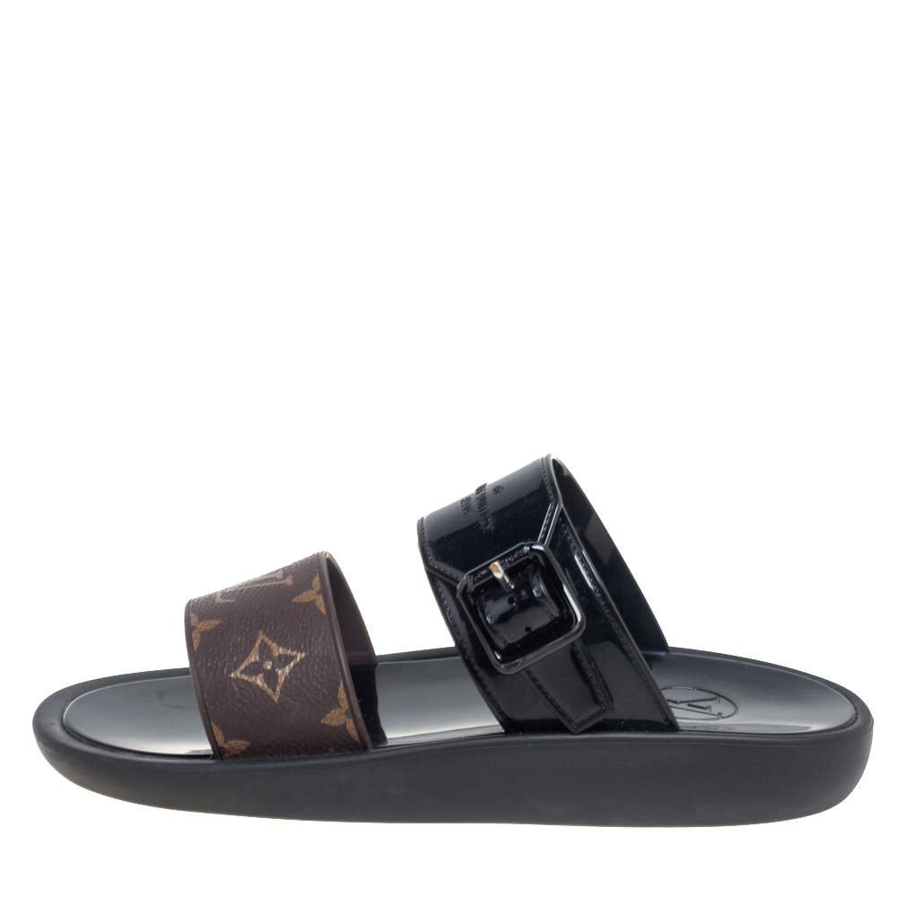 Sunbath flip flops Louis Vuitton Black size 40 EU in Rubber - 37781838