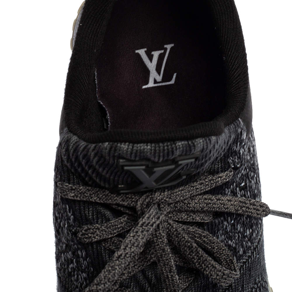 Louis Vuitton Black Technical Fabric Aftergame Sneakers Size 4.5/35