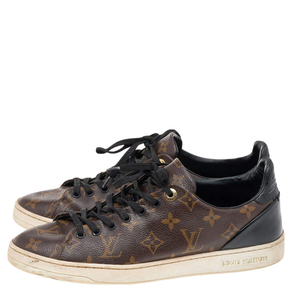 Women's FrontRow Sneakers Monogram Canvas with Patent