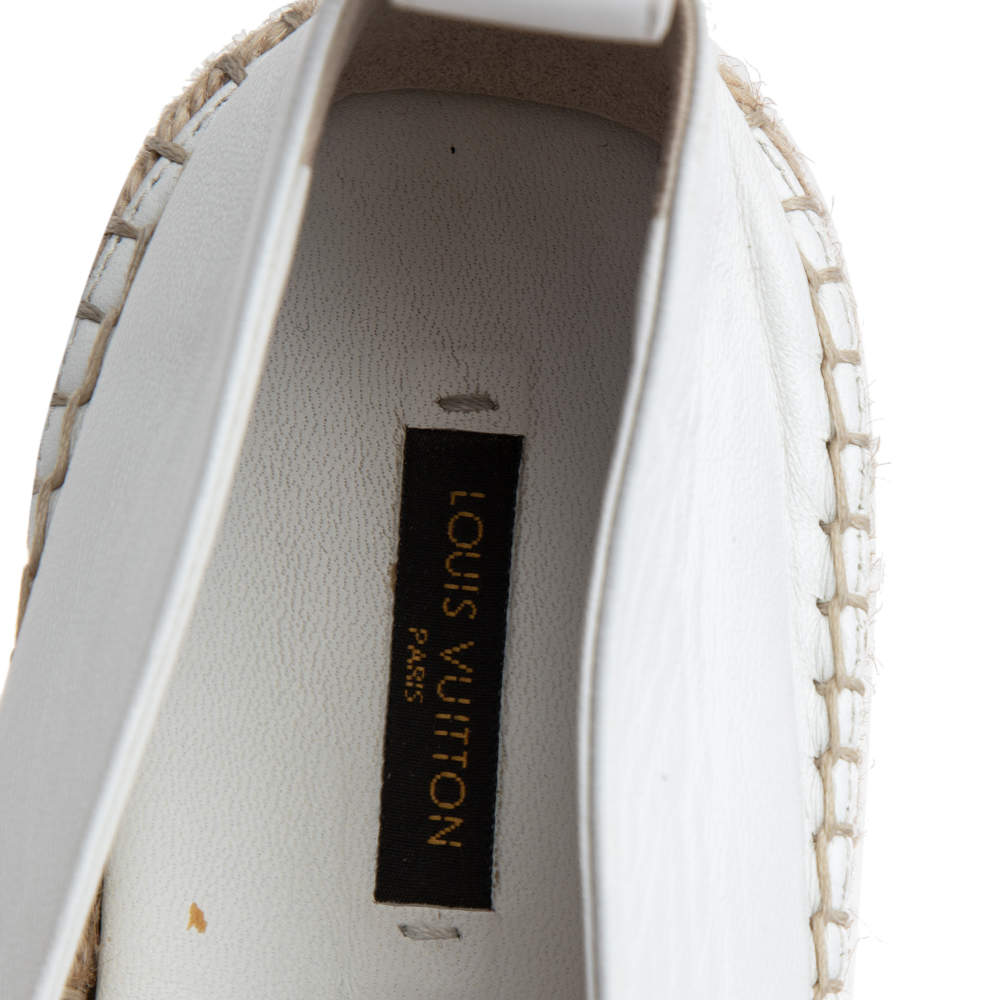 Louis Vuitton Leather Espadrilles - White Flats, Shoes - LOU804933