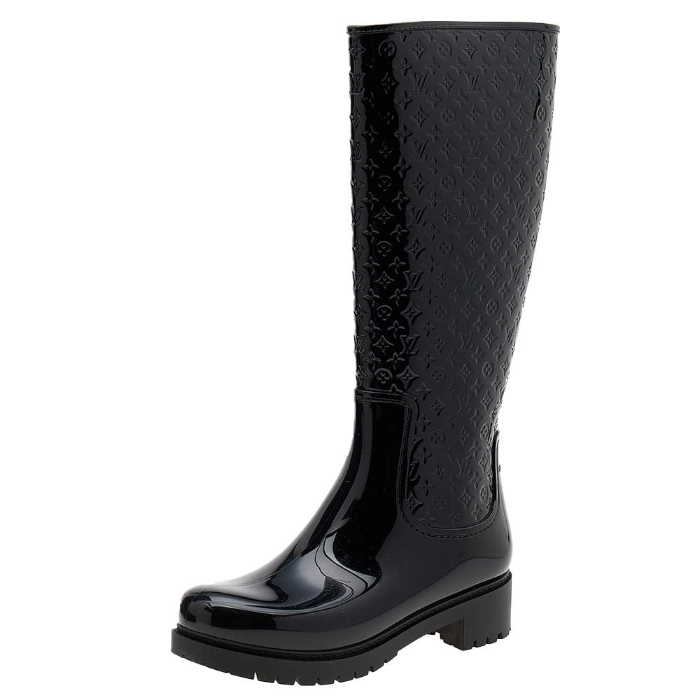 Drops wellington boots Louis Vuitton Black size 38 EU in Rubber