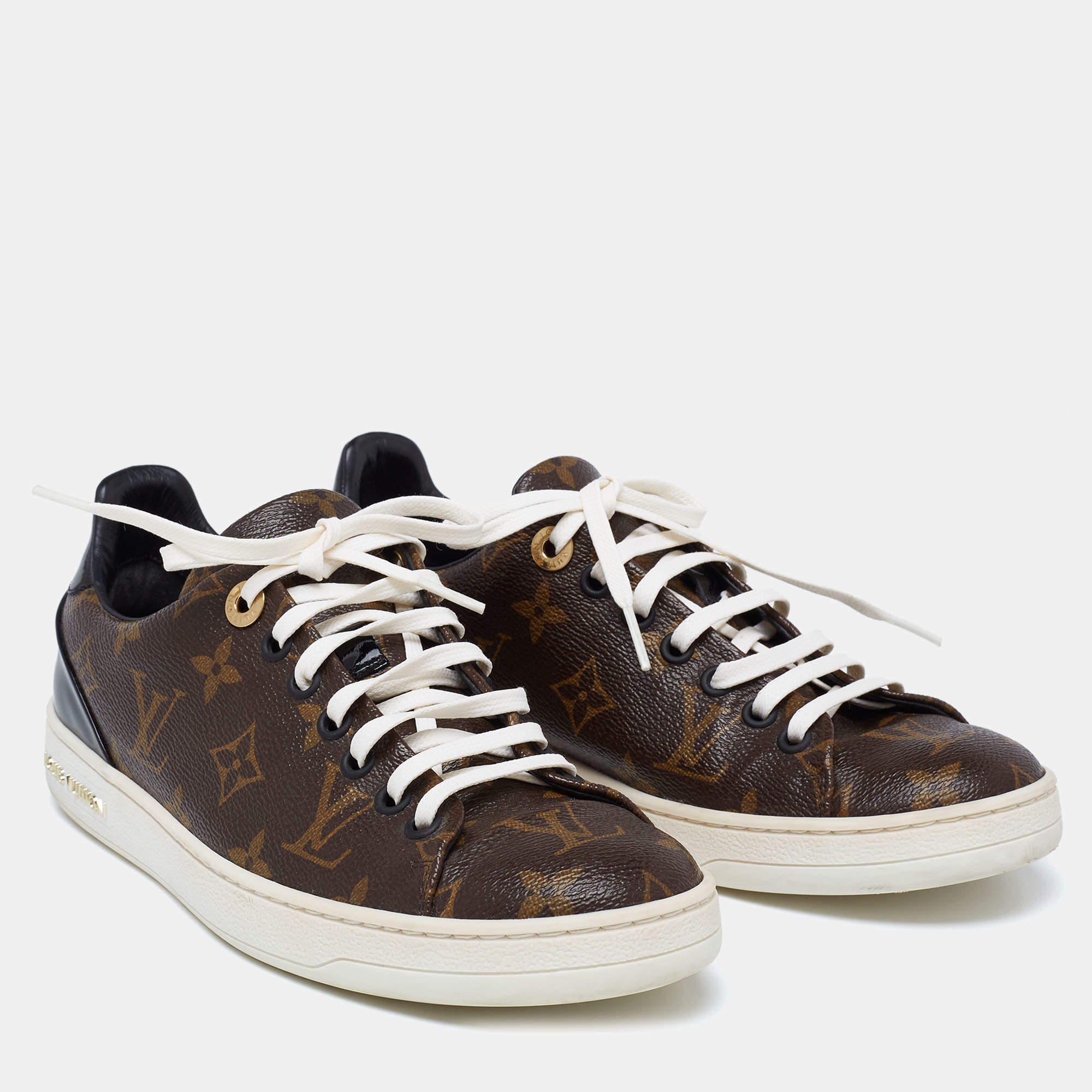 Frontrow leather trainers Louis Vuitton Brown size 36 EU in Leather -  34772000