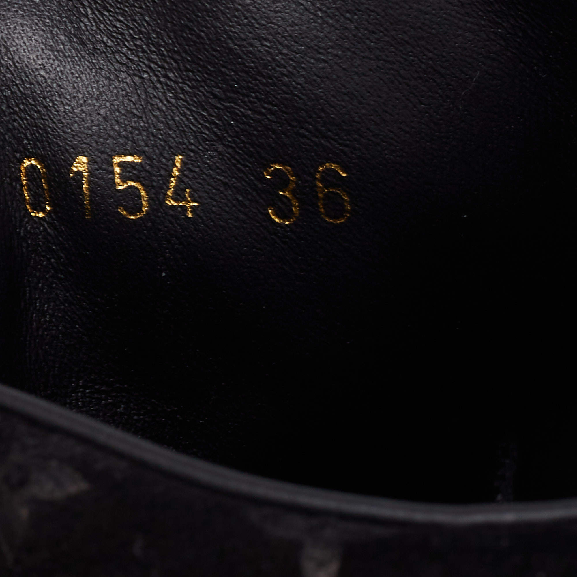 Louis Vuitton Black Monogram Empreinte Leather and Suede Low Top