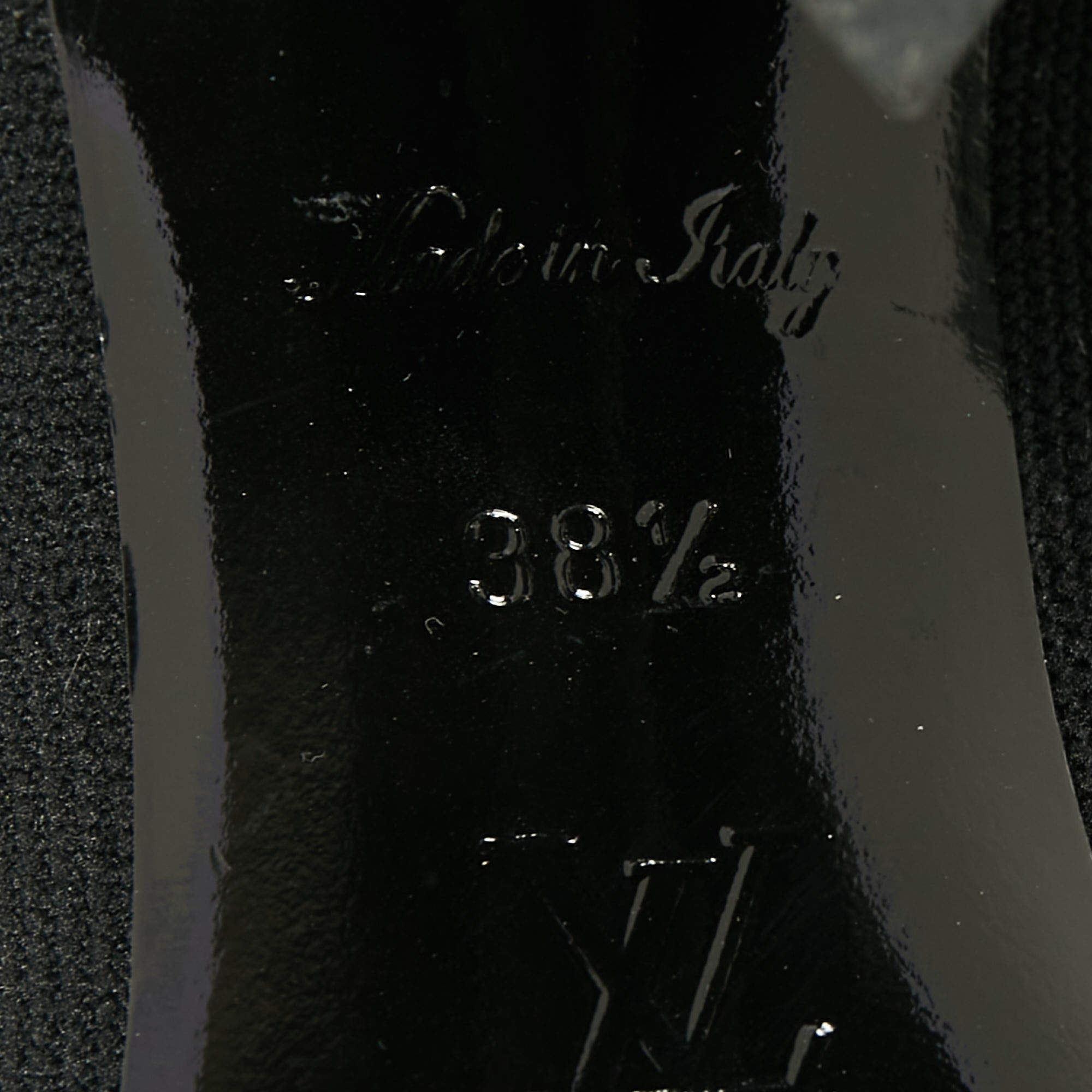 LOUIS VUITTON Stretch Fabric LV Black Heart Sock Sneaker 38 Black