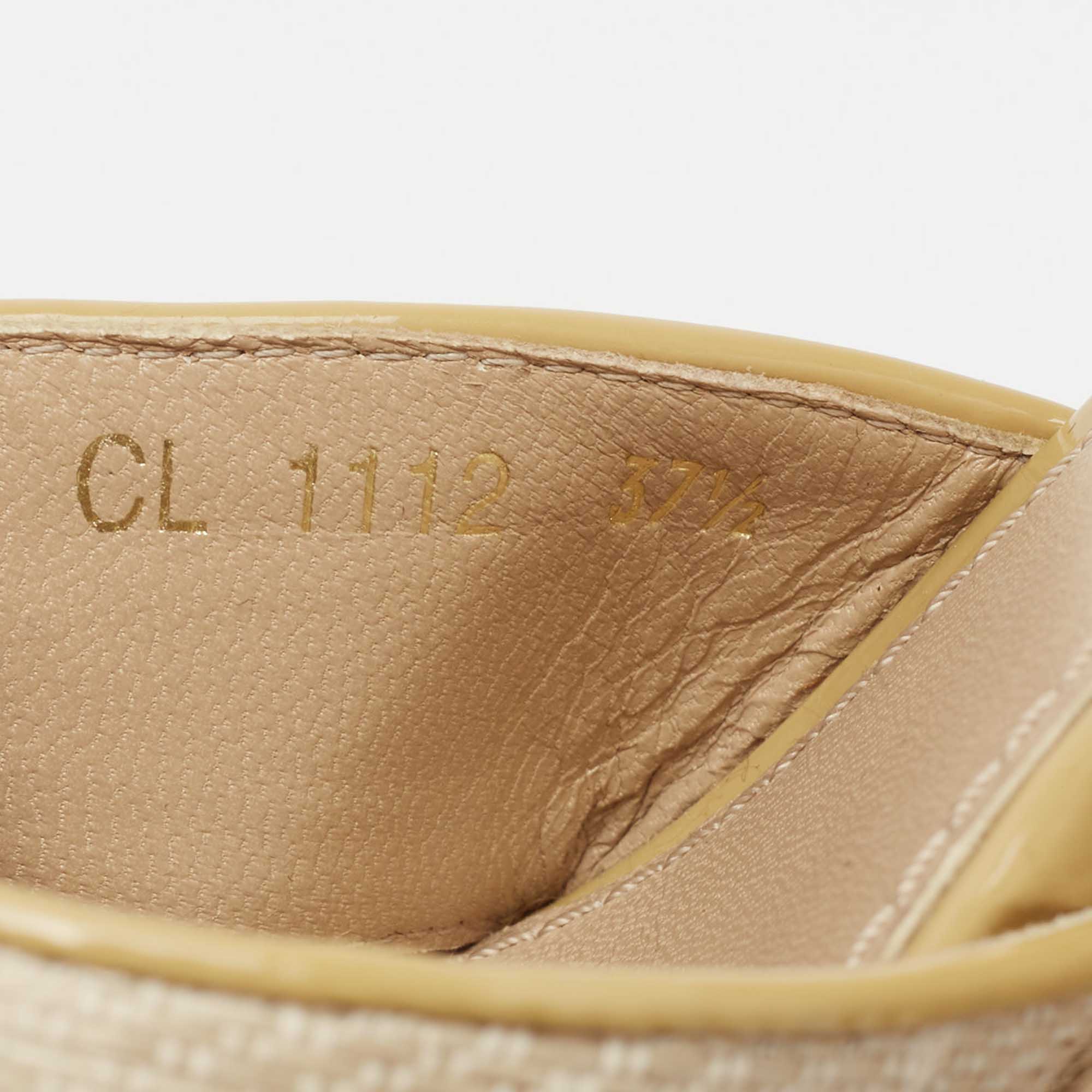 LOUIS VUITTON Canvas Monogram Starboard Wedge Espadrilles 36 Rose Pop  1205367