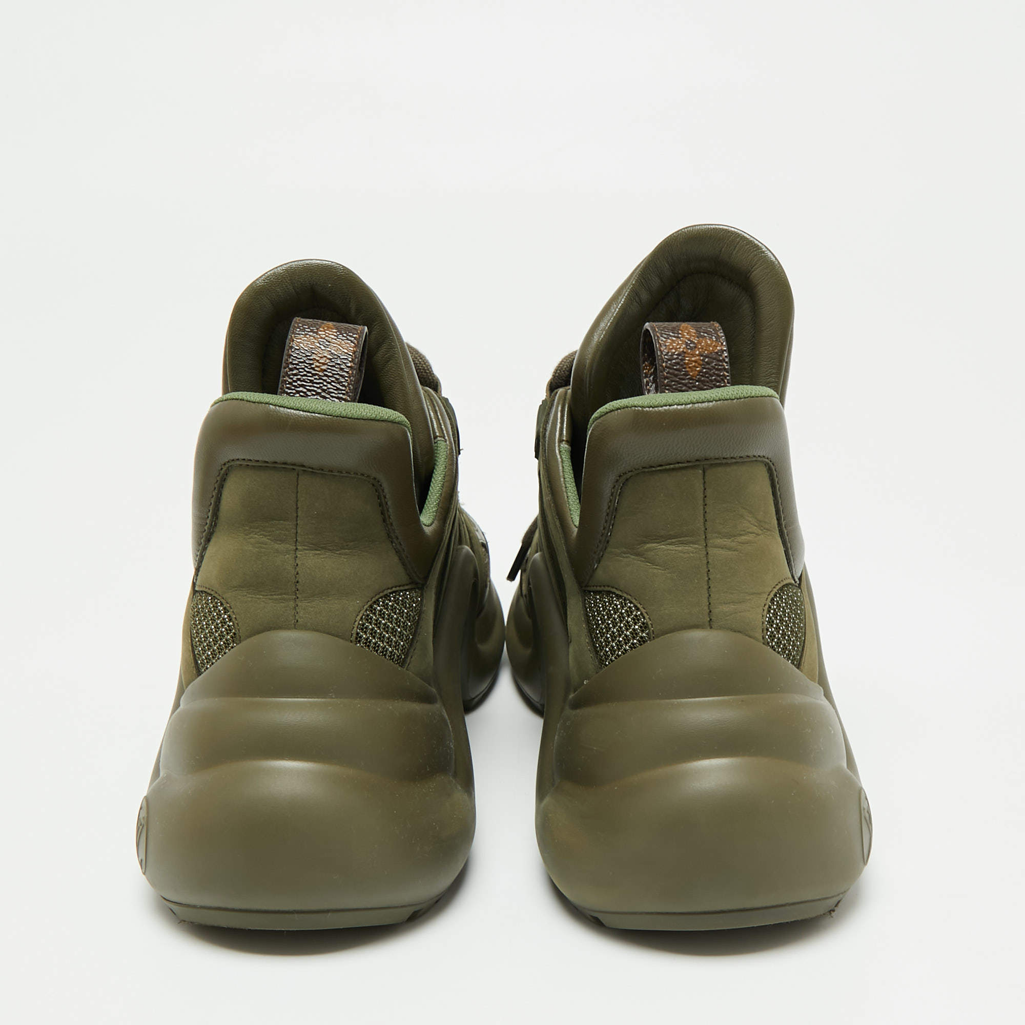 Louis Vuitton Olive Green Mesh and Leather Archlight Sneakers Size 38.5  Louis Vuitton | The Luxury Closet