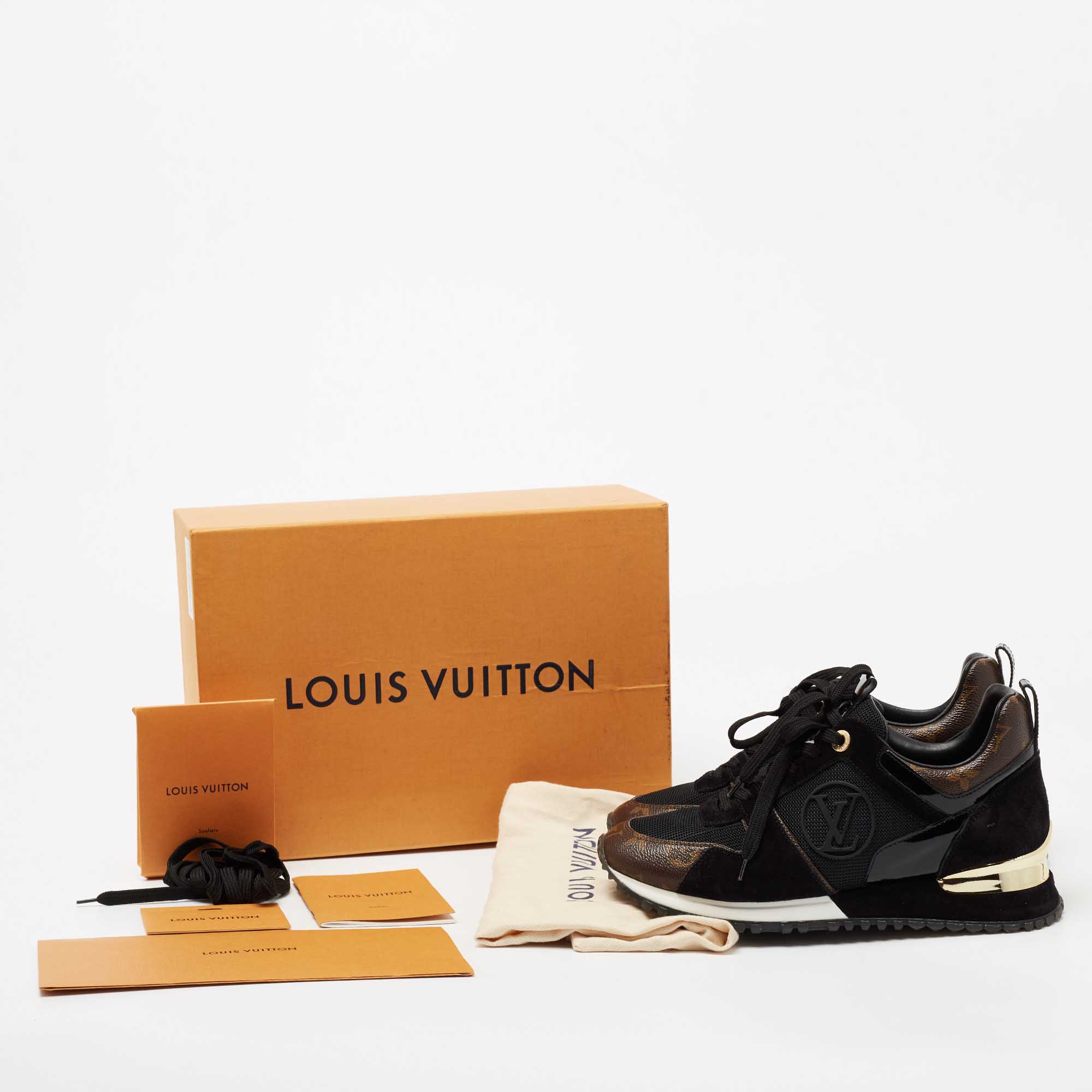 Run away leather trainers Louis Vuitton Black size 37 EU in Leather -  26330227