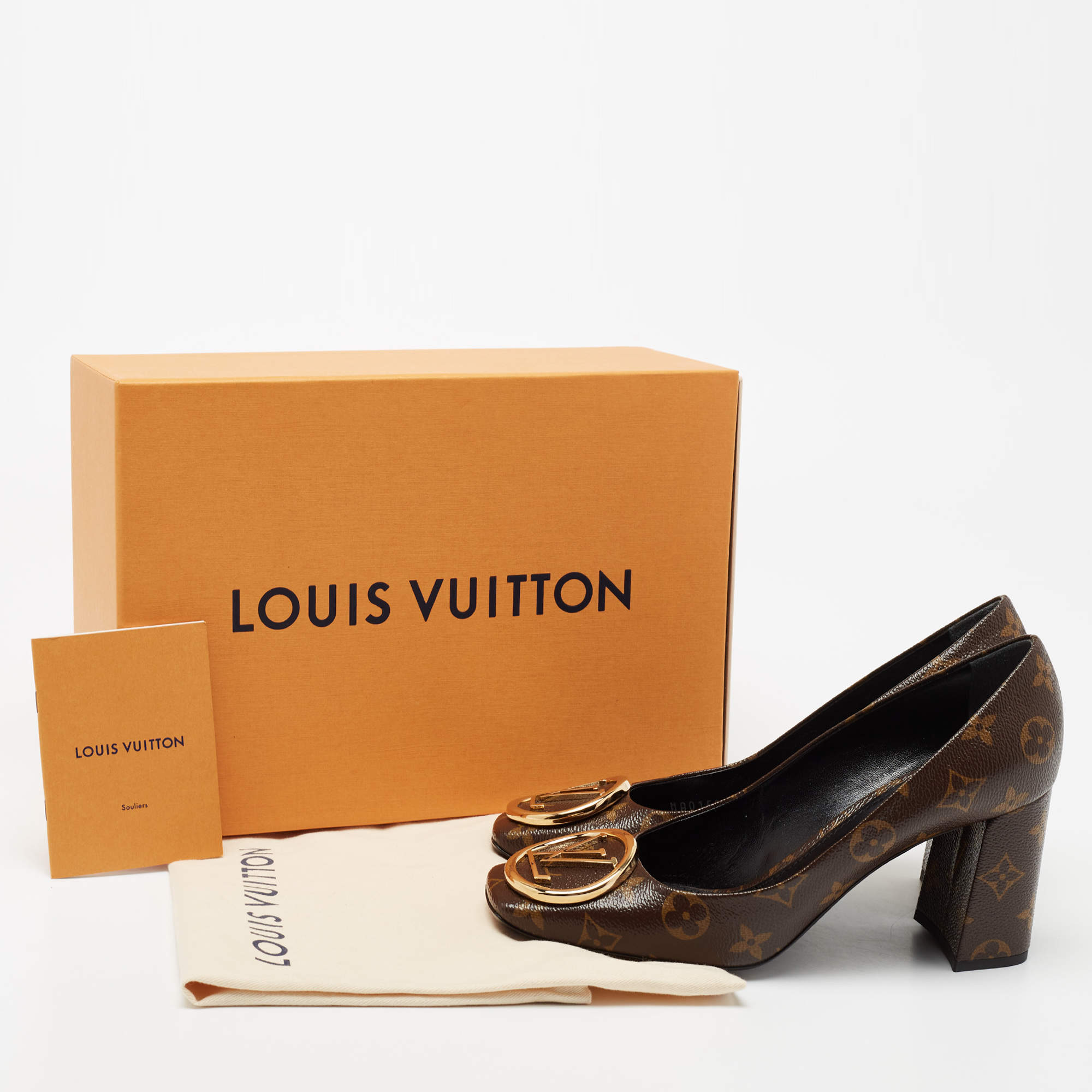 Louis Vuitton Brown Monogram Canvas Madeleine Pumps Size 40 Louis Vuitton