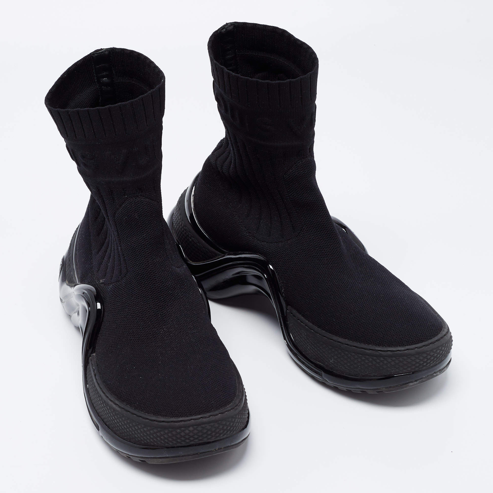 Louis Vuitton Sock Sneakers - Black Sneakers, Shoes - LOU736830