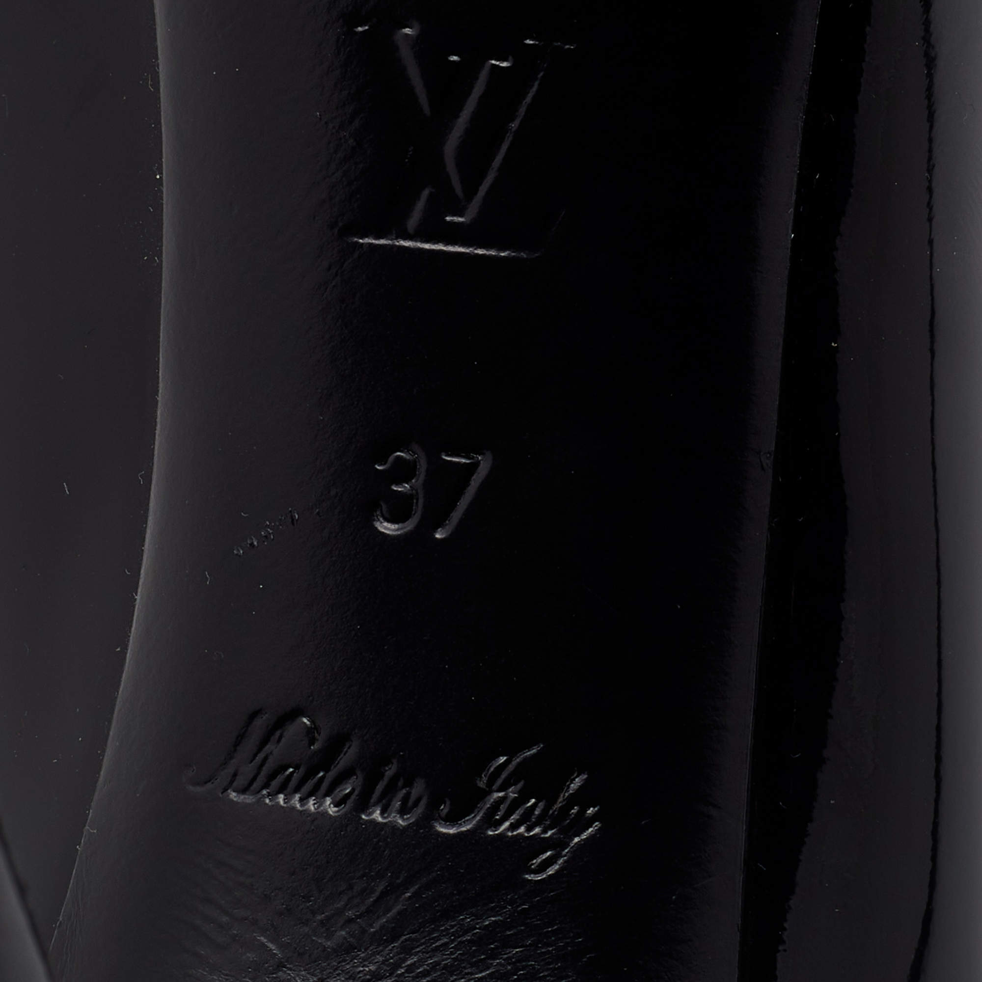 Louis Vuitton p pumps 36 Black Patent leather ref.217227 - Joli Closet