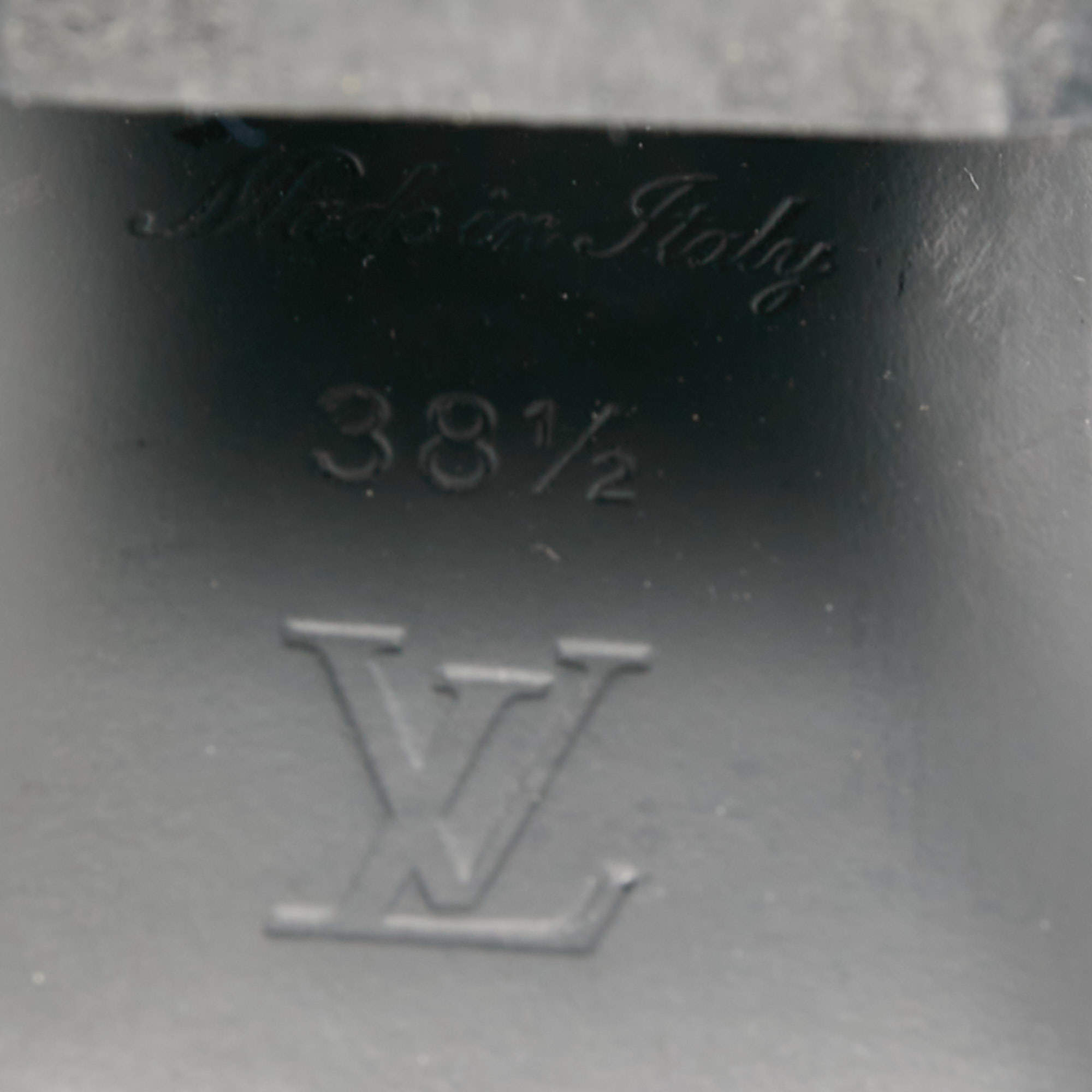 Louis Vuitton Black Leather and Monogram Canvas Fireball Boots Size 38.5 Louis  Vuitton