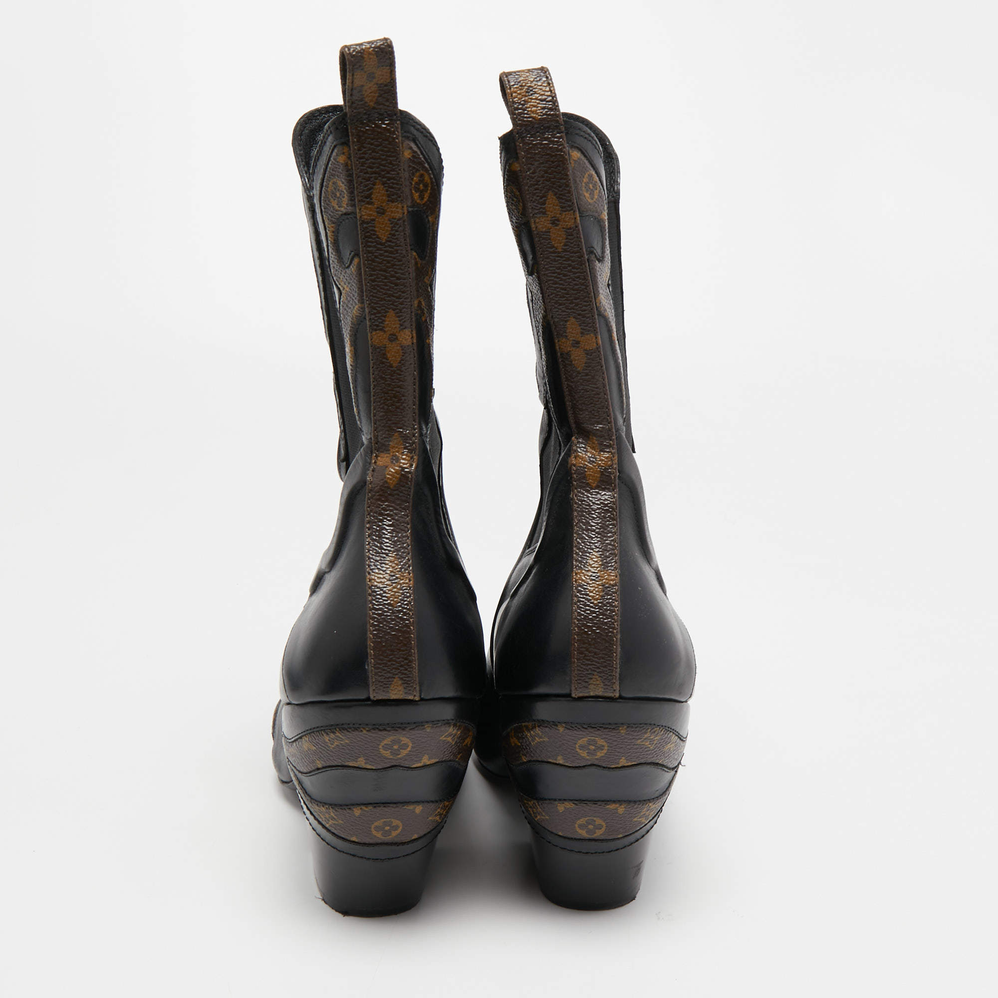 Louis Vuitton Fireball Mid-Calf Boots - Black Boots, Shoes - LOU154447