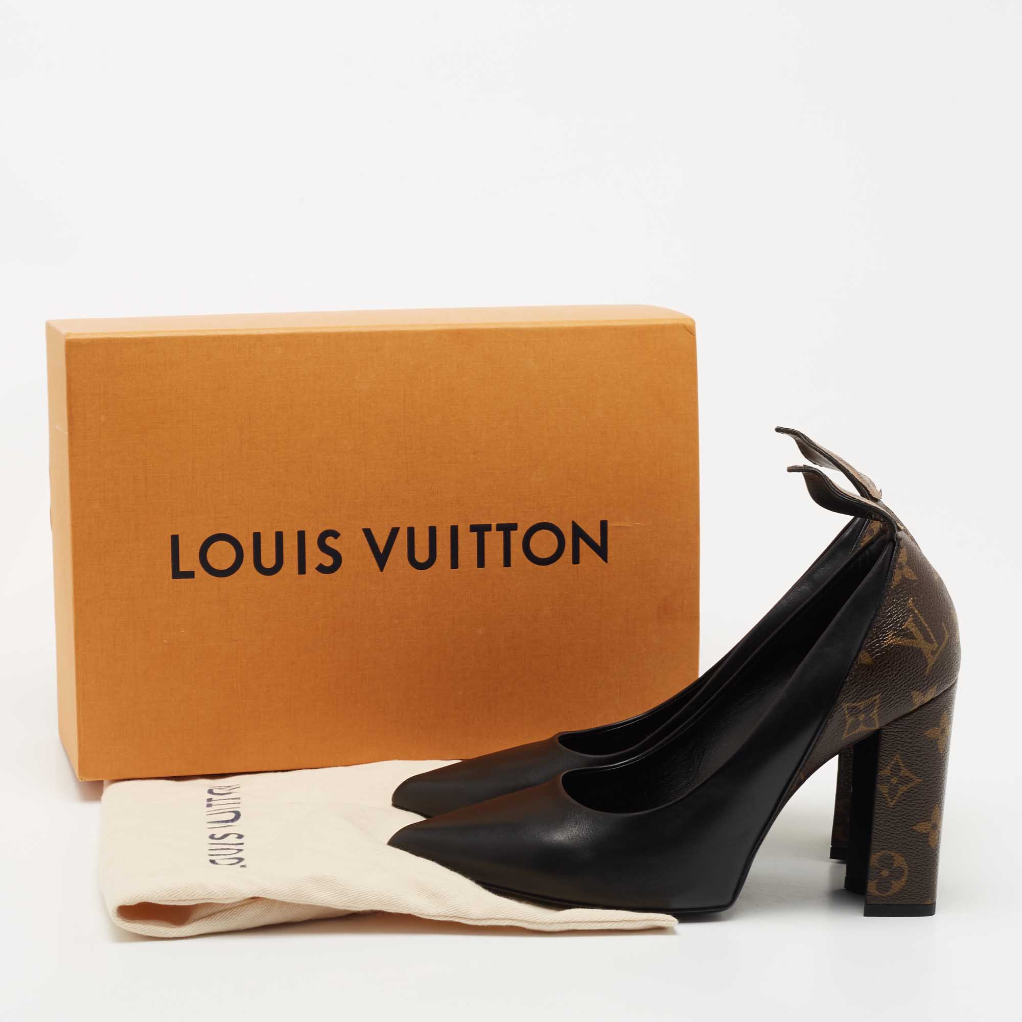Patent leather heels Louis Vuitton Brown size 37 EU in Patent leather -  35134085