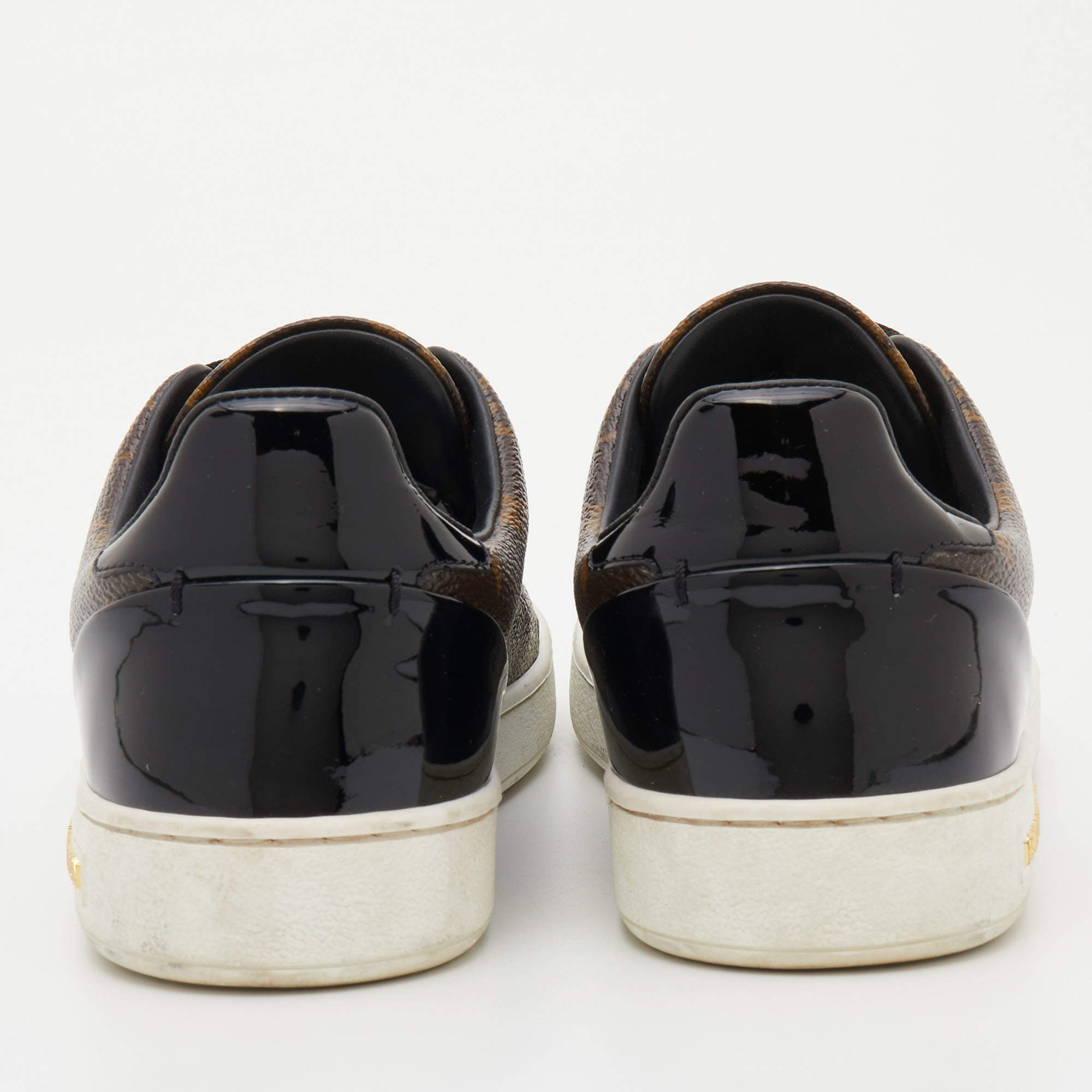 Frontrow patent leather trainers Louis Vuitton Black size 38.5 EU in Patent  leather - 32951860