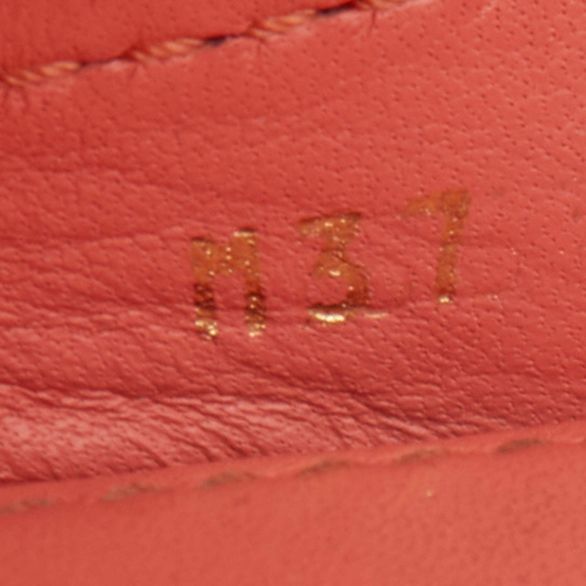 Louis Vuitton Orange EPI Leather Bow Loafers