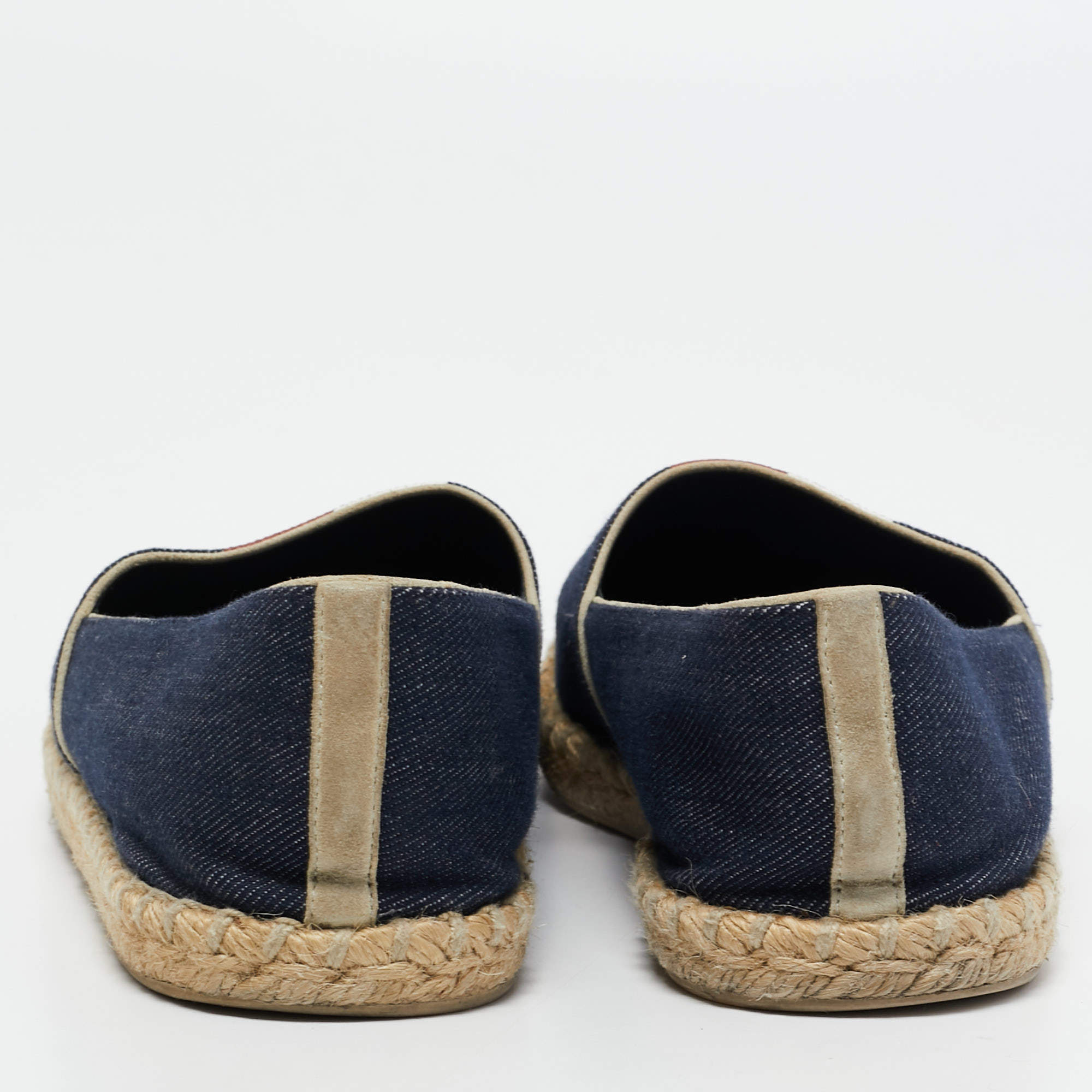 Louis Vuitton Navy Blue Logo Postcard Espadrille 37.5 – The Closet