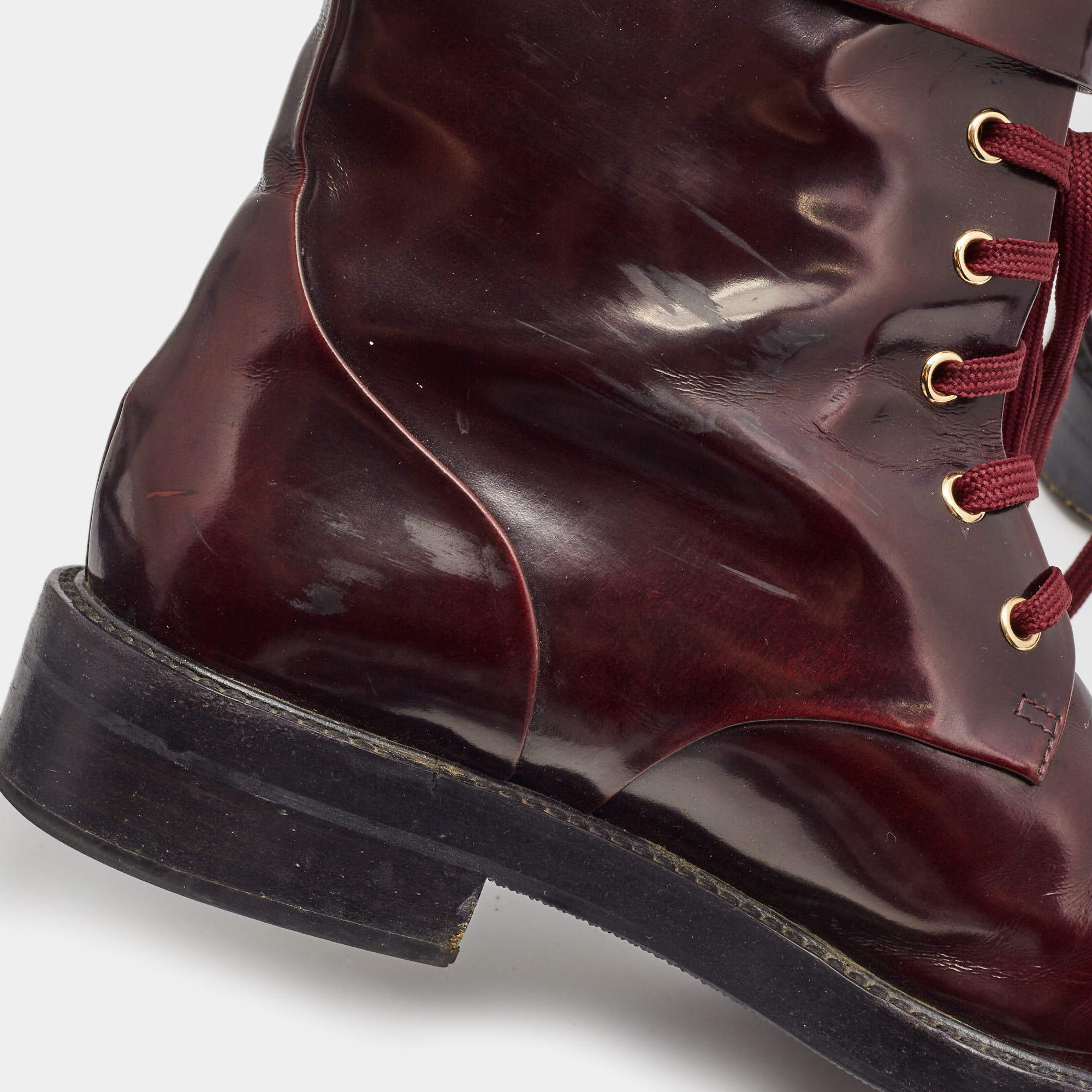 LOUIS VUITTON Calfskin Territory Ranger Combat Boots 37 Cognac |  FASHIONPHILE