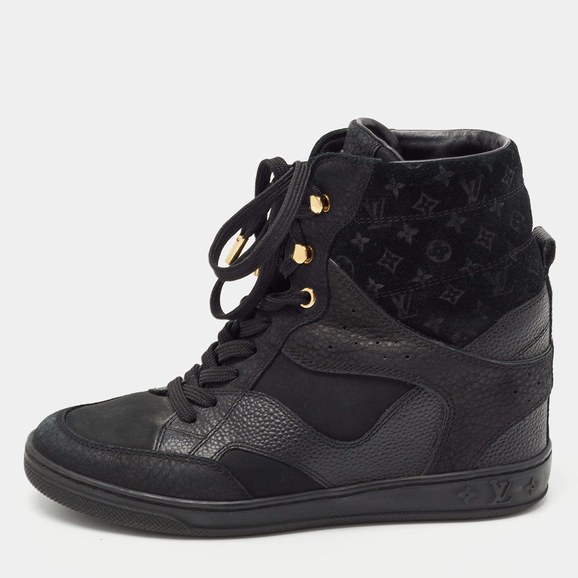 Louis Vuitton Stellar Sneaker Boot In Noir