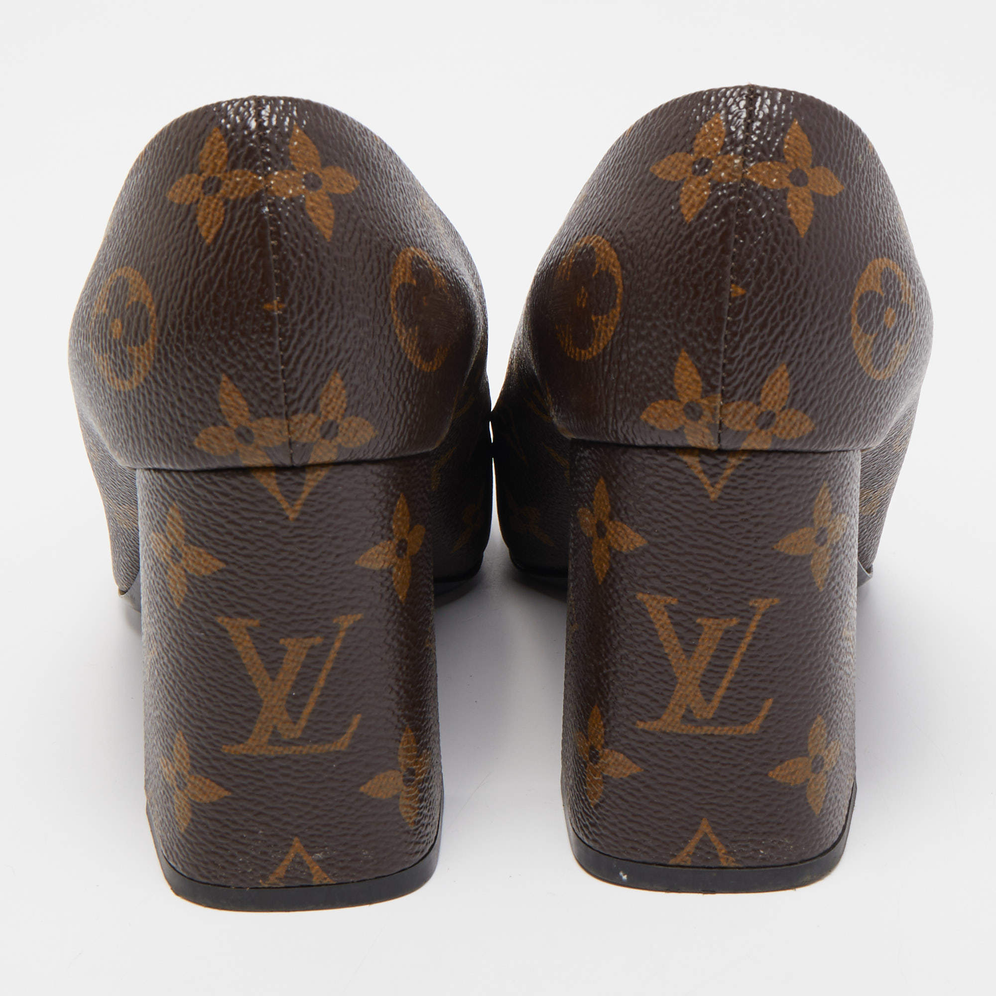 Louis Vuitton Brown Monogram Canvas Madeleine Pumps Size 39.5 Louis Vuitton  | The Luxury Closet