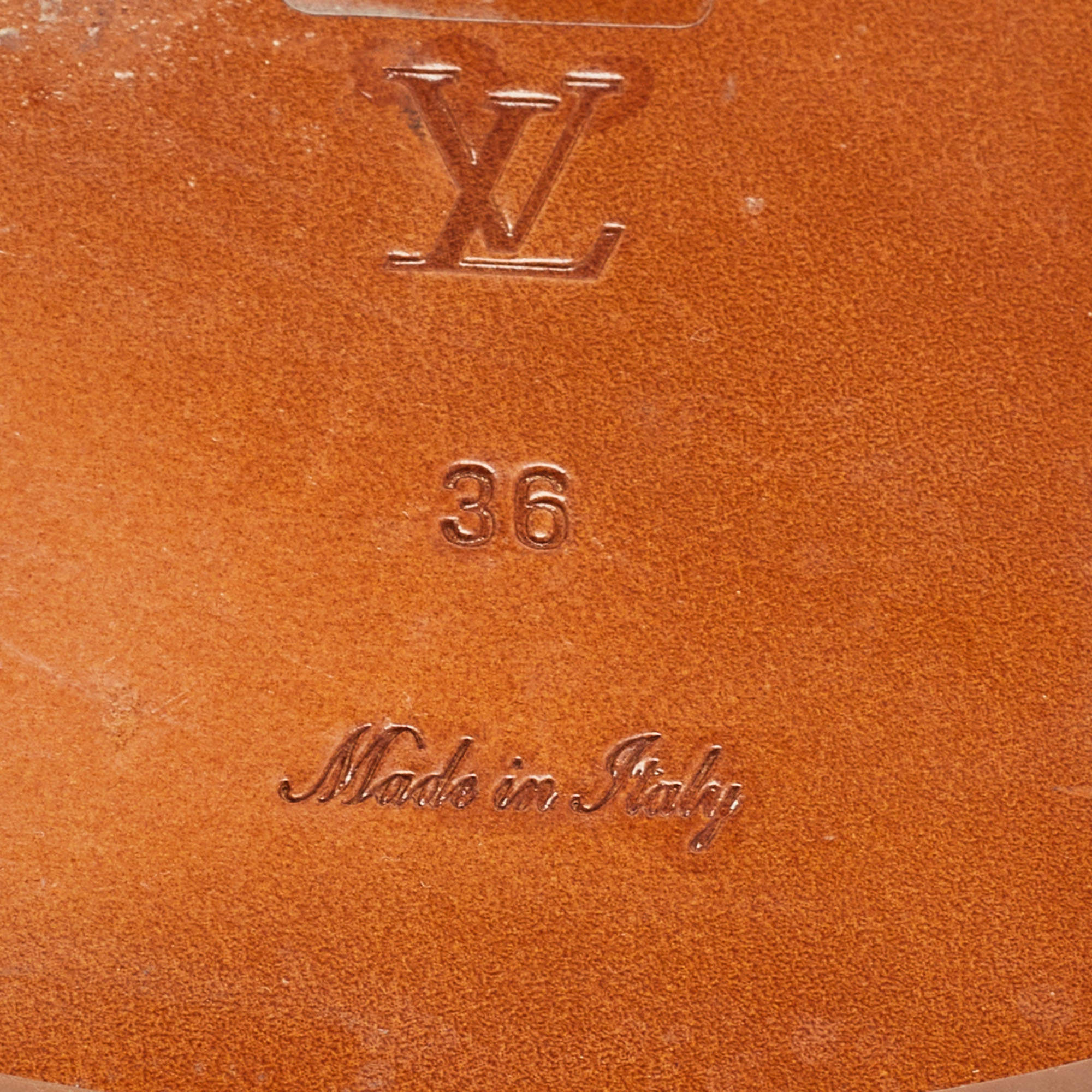 Sandal Louis Vuitton Brown size 36 EU in Fur - 33667833